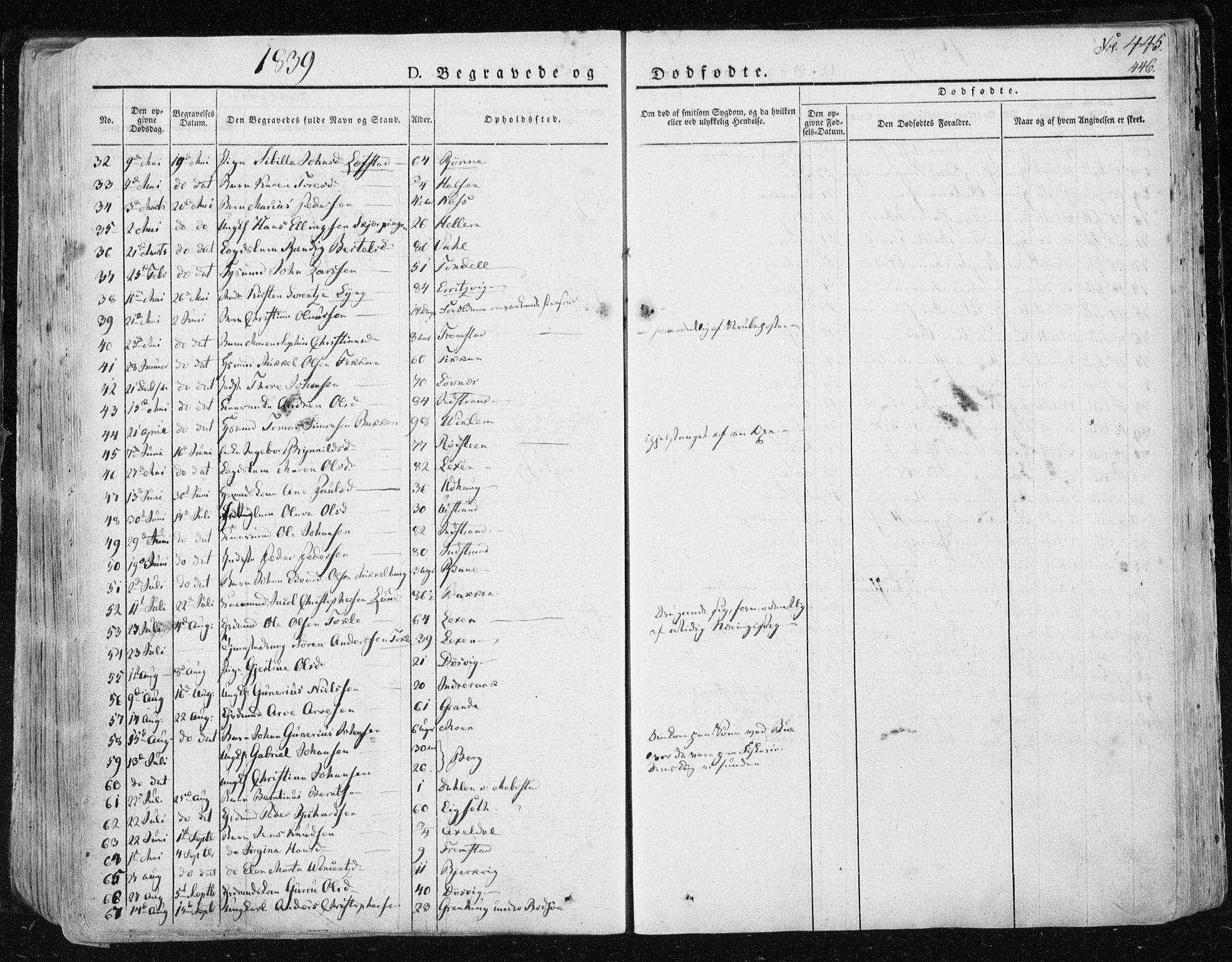 Ministerialprotokoller, klokkerbøker og fødselsregistre - Sør-Trøndelag, SAT/A-1456/659/L0735: Parish register (official) no. 659A05, 1826-1841, p. 445