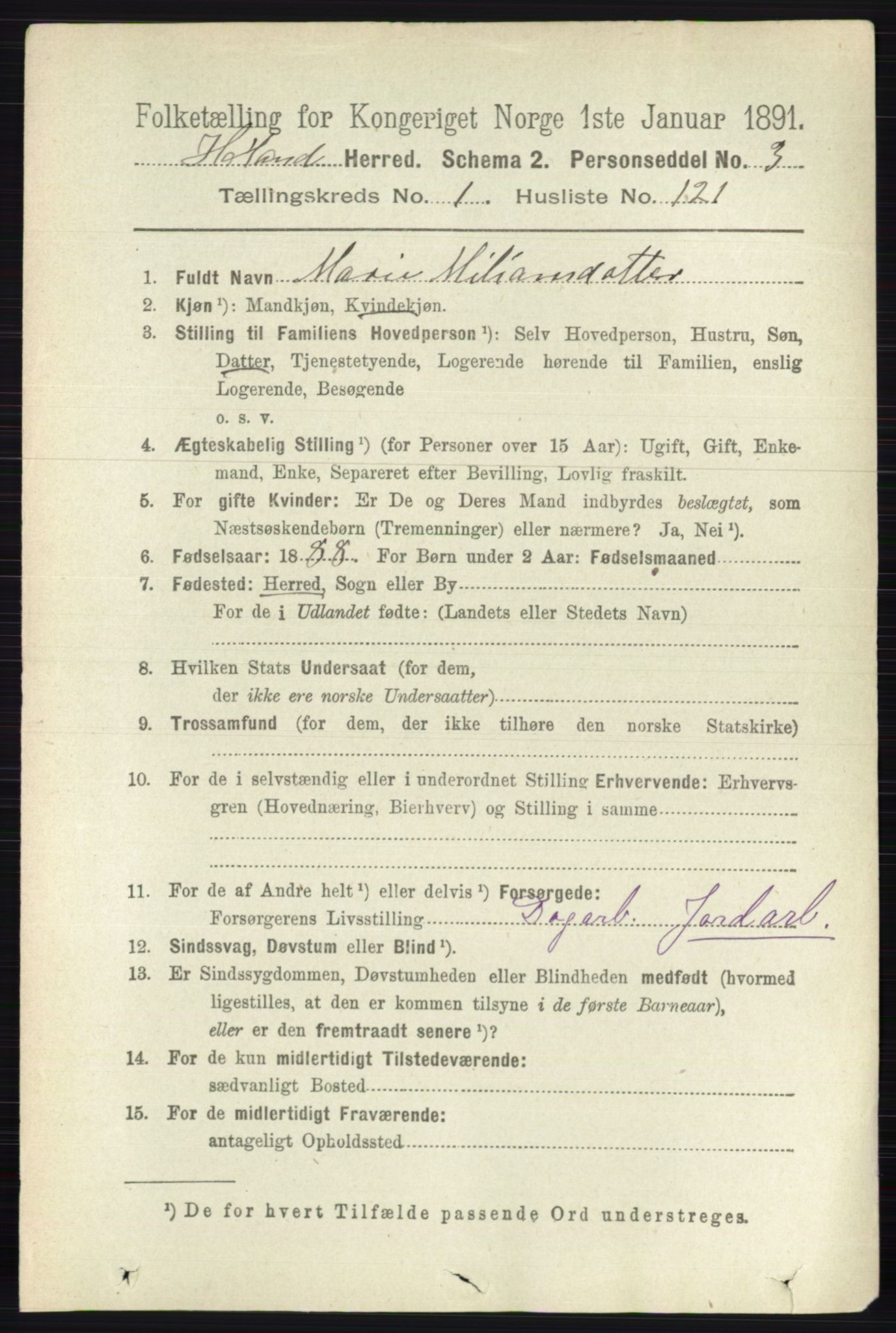 RA, 1891 census for 0221 Høland, 1891, p. 801