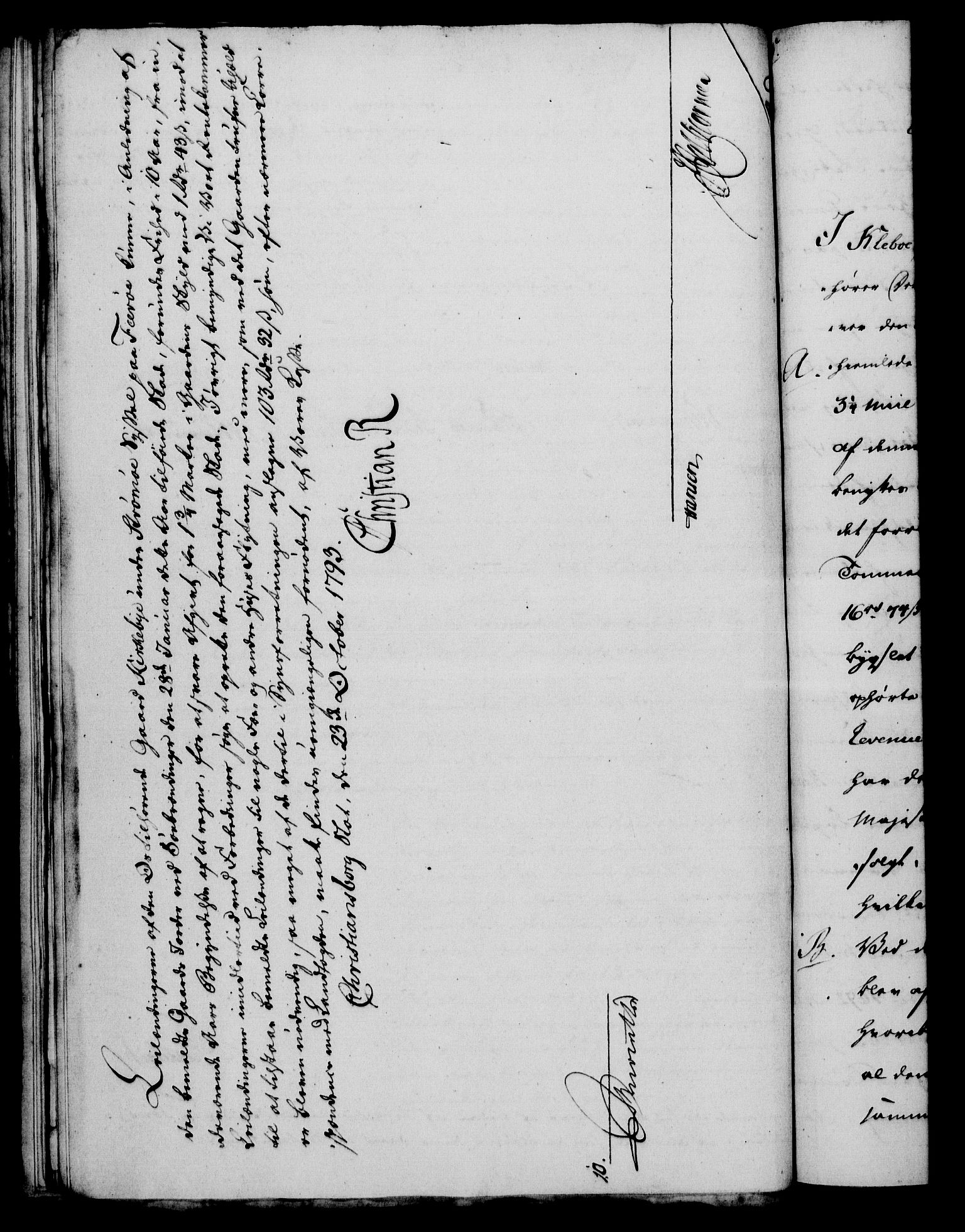 Rentekammeret, Kammerkanselliet, RA/EA-3111/G/Gf/Gfa/L0075: Norsk relasjons- og resolusjonsprotokoll (merket RK 52.75), 1793, p. 300