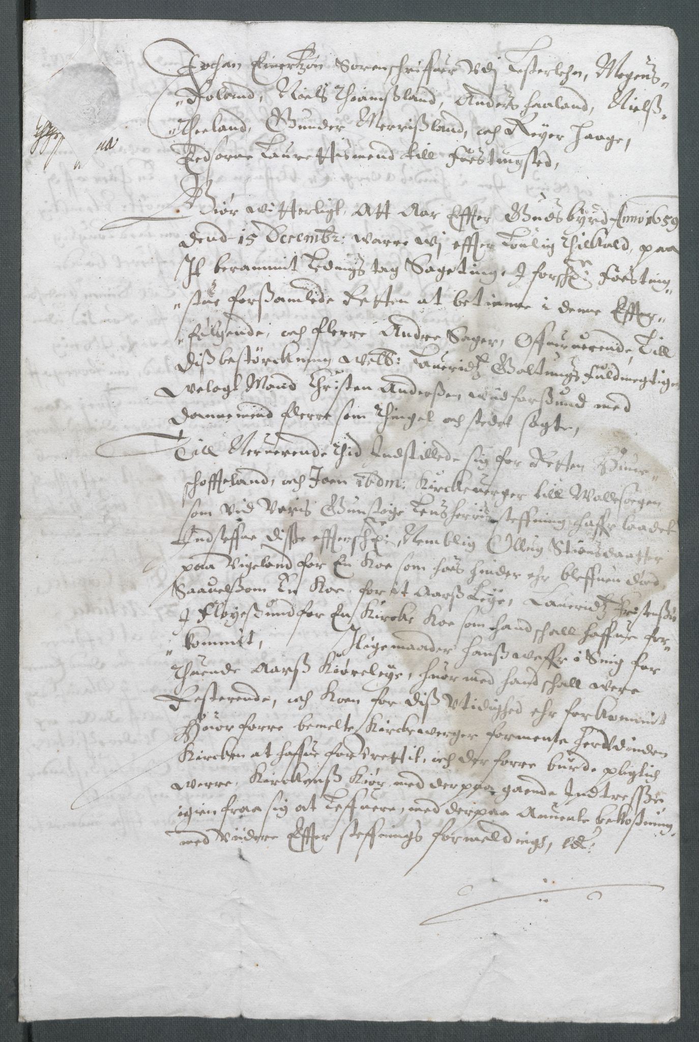 Riksarkivets diplomsamling, AV/RA-EA-5965/F02/L0168: Dokumenter, 1658-1660, p. 130