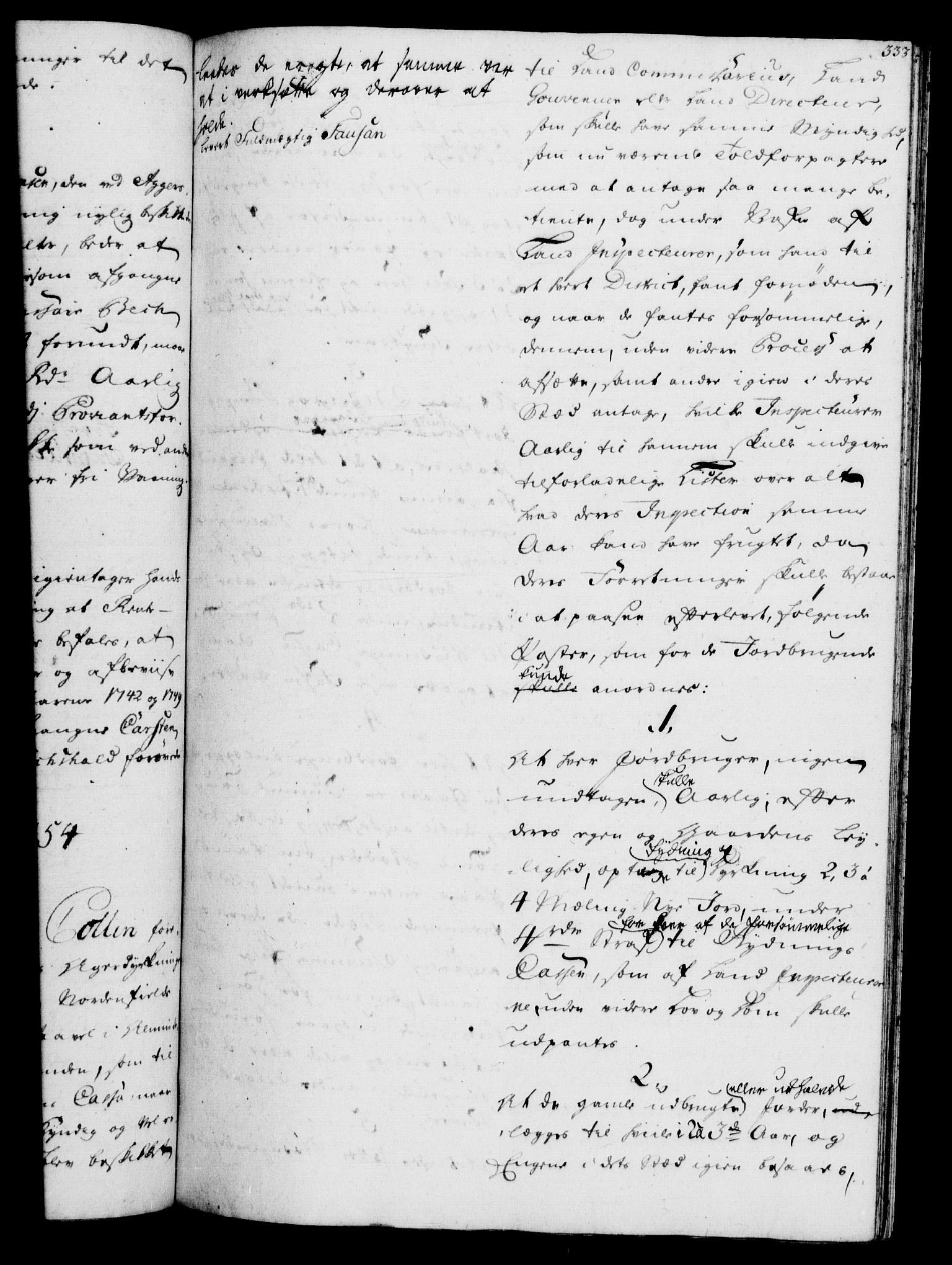Rentekammeret, Kammerkanselliet, RA/EA-3111/G/Gh/Gha/L0032: Norsk ekstraktmemorialprotokoll (merket RK 53.77), 1753-1755, p. 333
