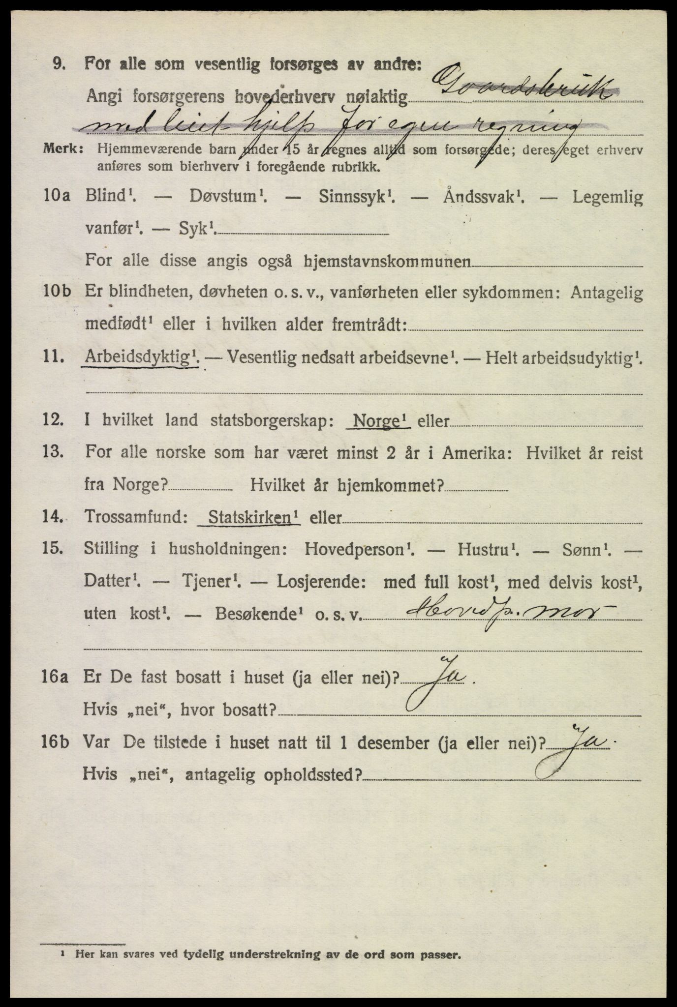 SAH, 1920 census for Sør-Odal, 1920, p. 6662