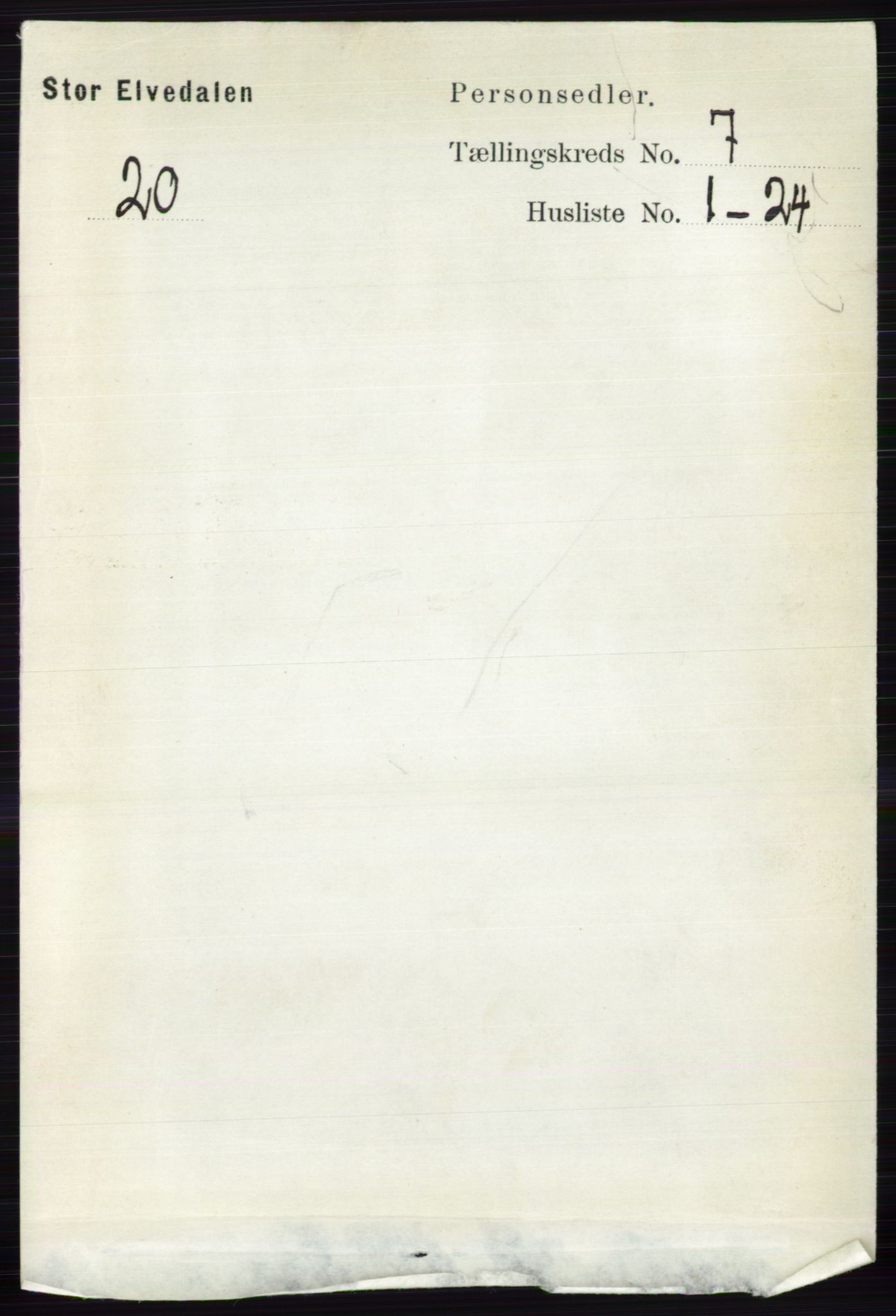 RA, 1891 census for 0430 Stor-Elvdal, 1891, p. 2647