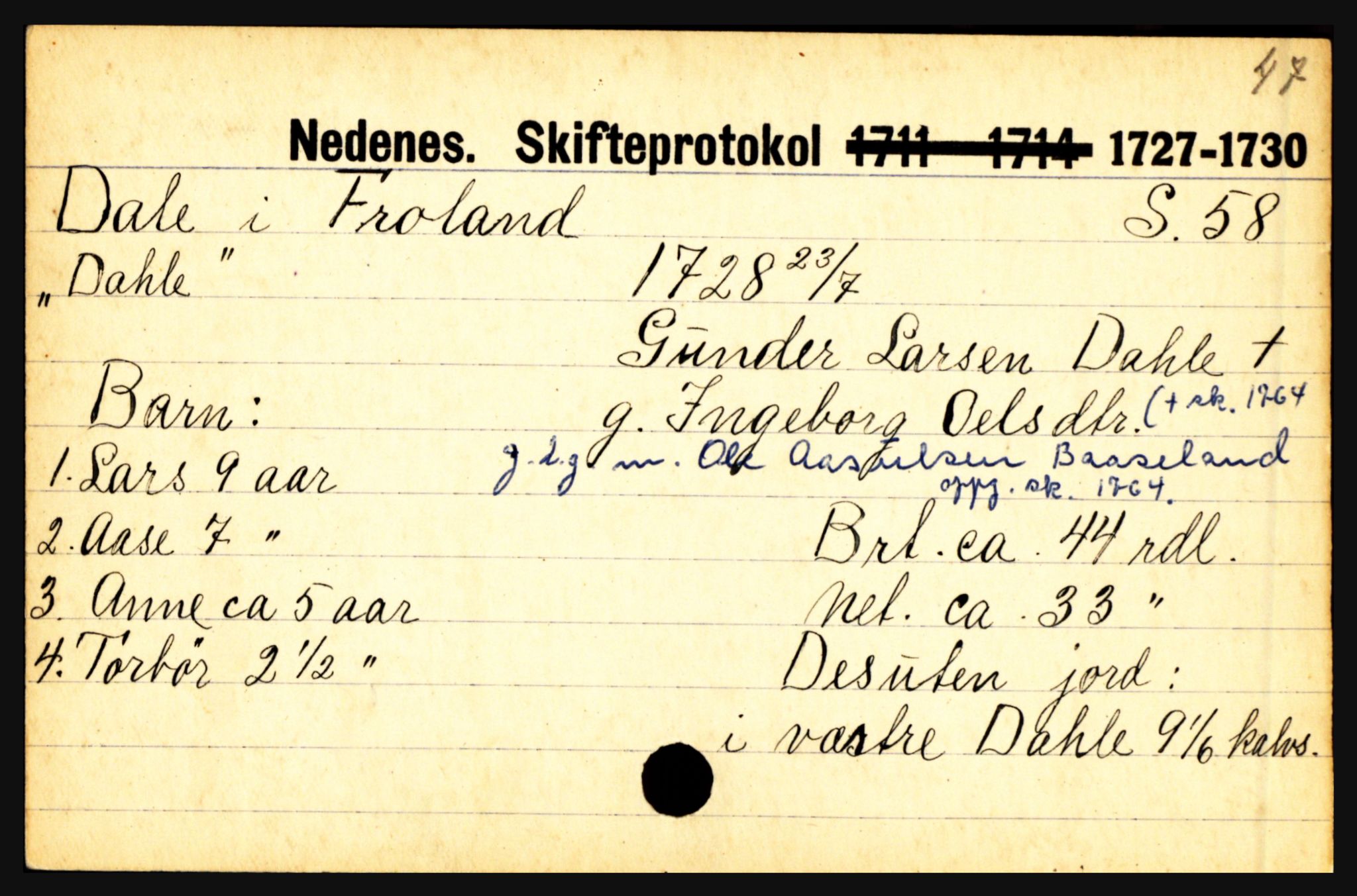 Nedenes sorenskriveri før 1824, AV/SAK-1221-0007/H, p. 5051