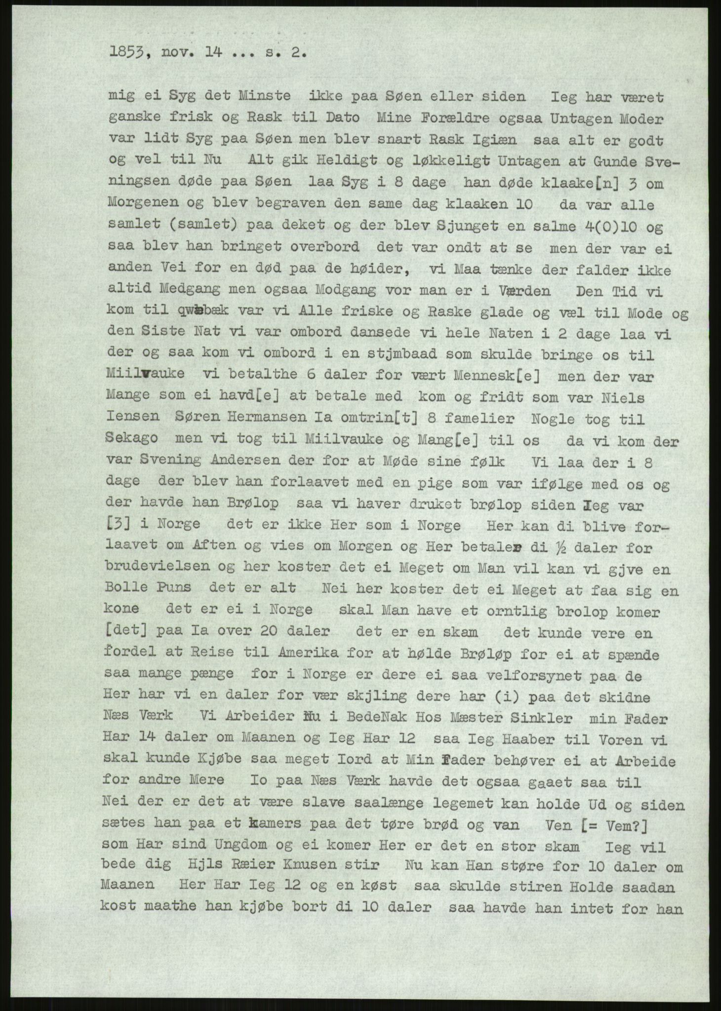 Samlinger til kildeutgivelse, Amerikabrevene, RA/EA-4057/F/L0026: Innlån fra Aust-Agder: Aust-Agder-Arkivet - Erickson, 1838-1914, p. 867