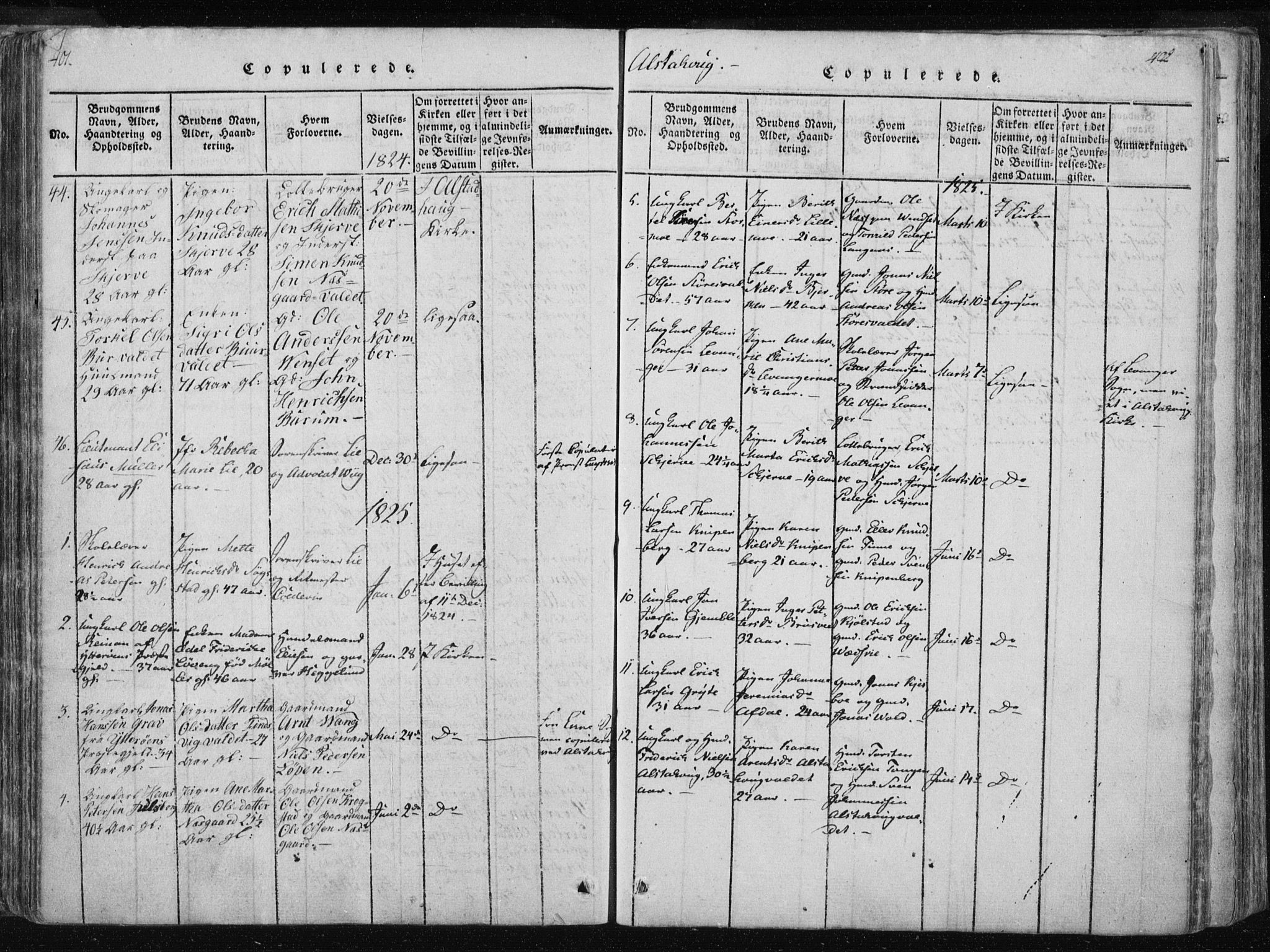 Ministerialprotokoller, klokkerbøker og fødselsregistre - Nord-Trøndelag, SAT/A-1458/717/L0148: Parish register (official) no. 717A04 /1, 1816-1825, p. 401-402