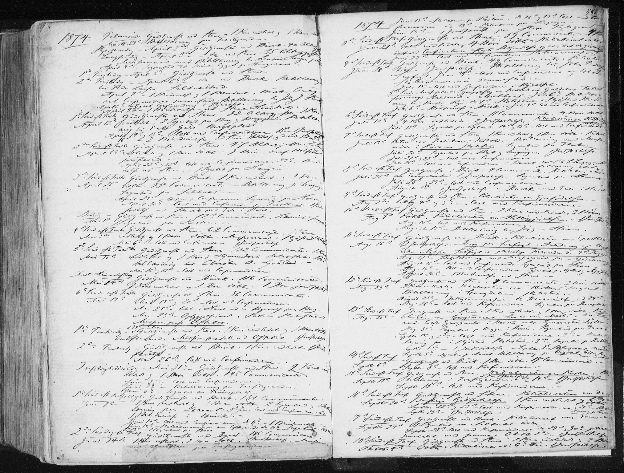 Ministerialprotokoller, klokkerbøker og fødselsregistre - Sør-Trøndelag, SAT/A-1456/612/L0377: Parish register (official) no. 612A09, 1859-1877, p. 581