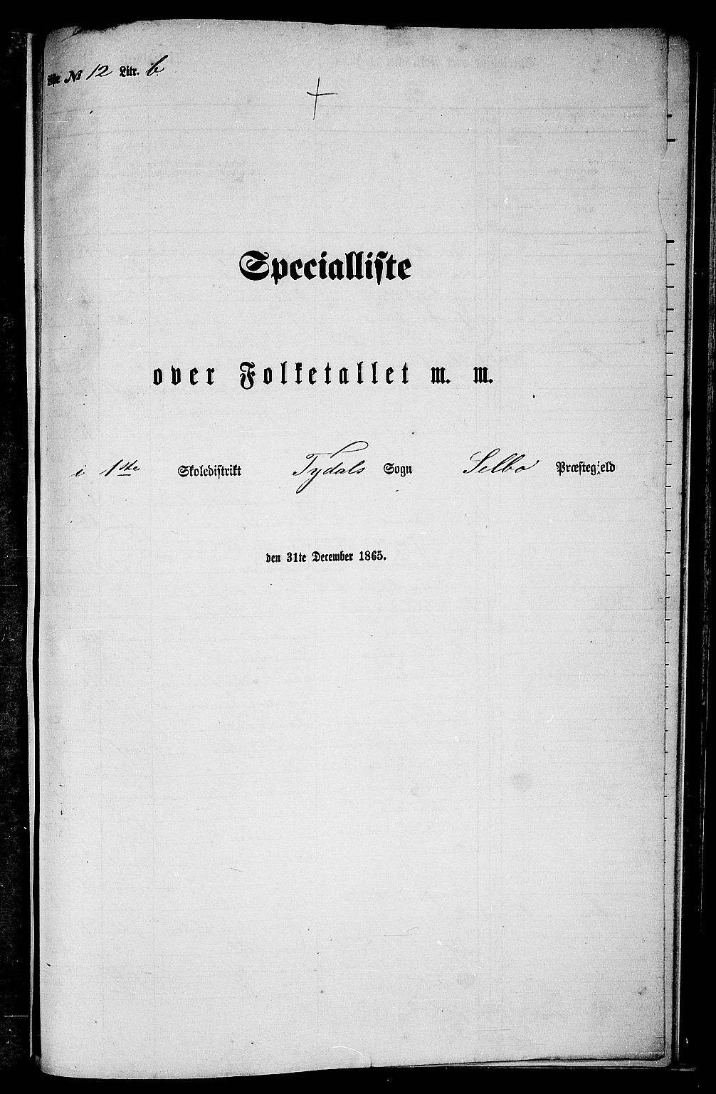 RA, 1865 census for Selbu, 1865, p. 234