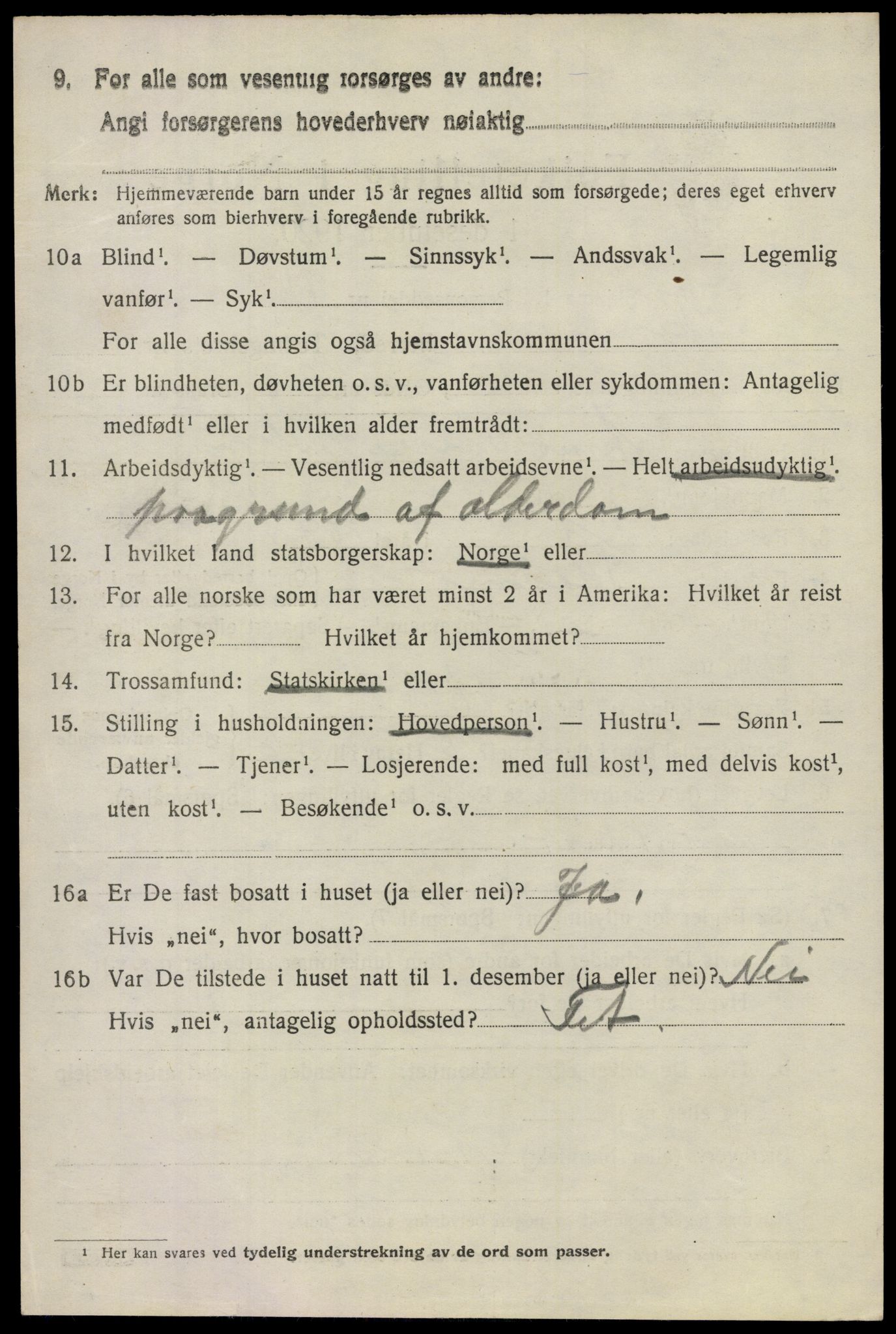 SAO, 1920 census for Skedsmo, 1920, p. 3696