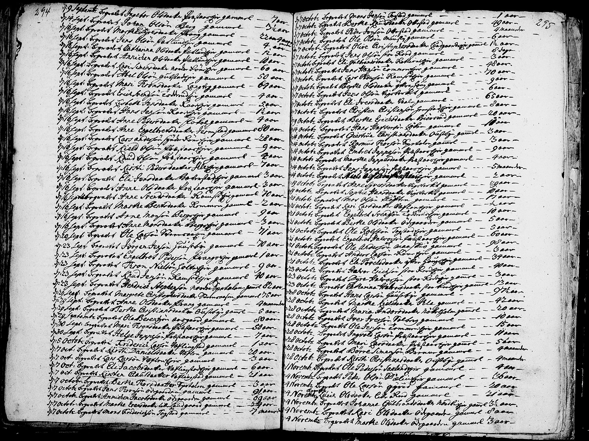 Stange prestekontor, AV/SAH-PREST-002/K/L0004: Parish register (official) no. 4, 1735-1754, p. 294-295