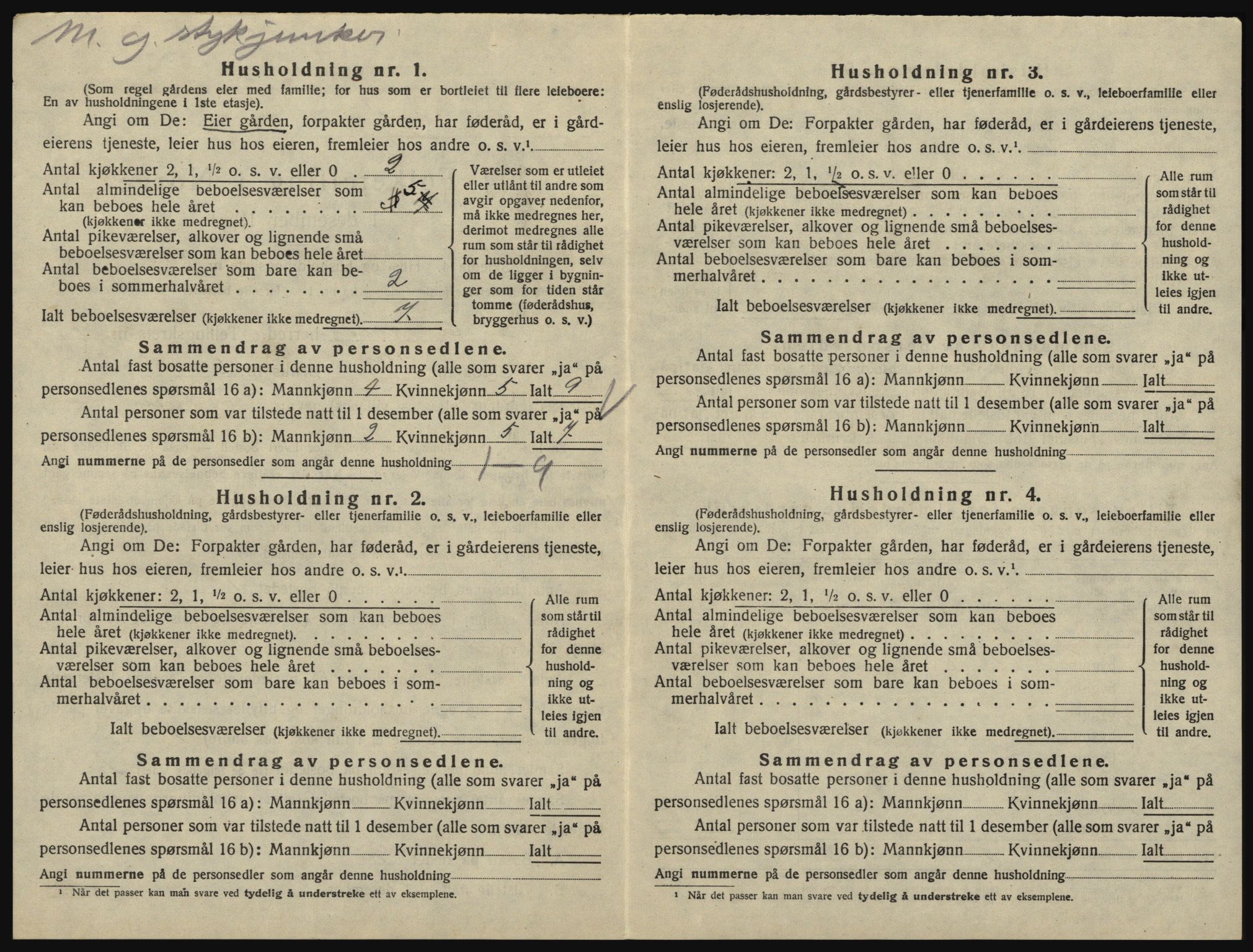 SAO, 1920 census for Eidsberg, 1920, p. 1754