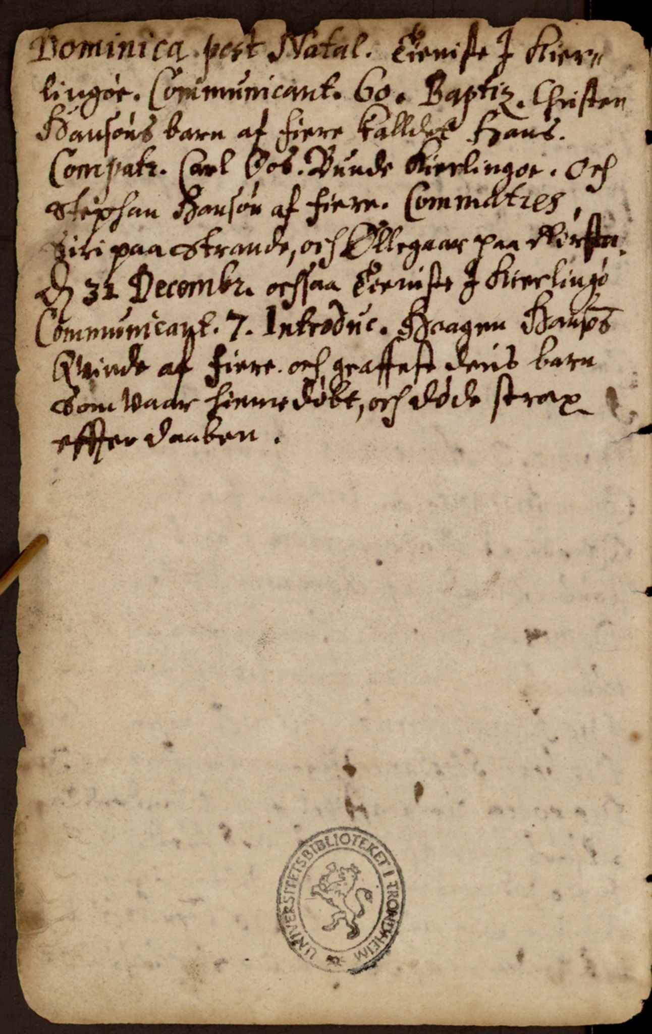 Spesialsamlingene, NTNU/SPESIALSAMLINGENE/M/XA-Oct-90: Other parish register no. XA Oct. 90, 1683-1685