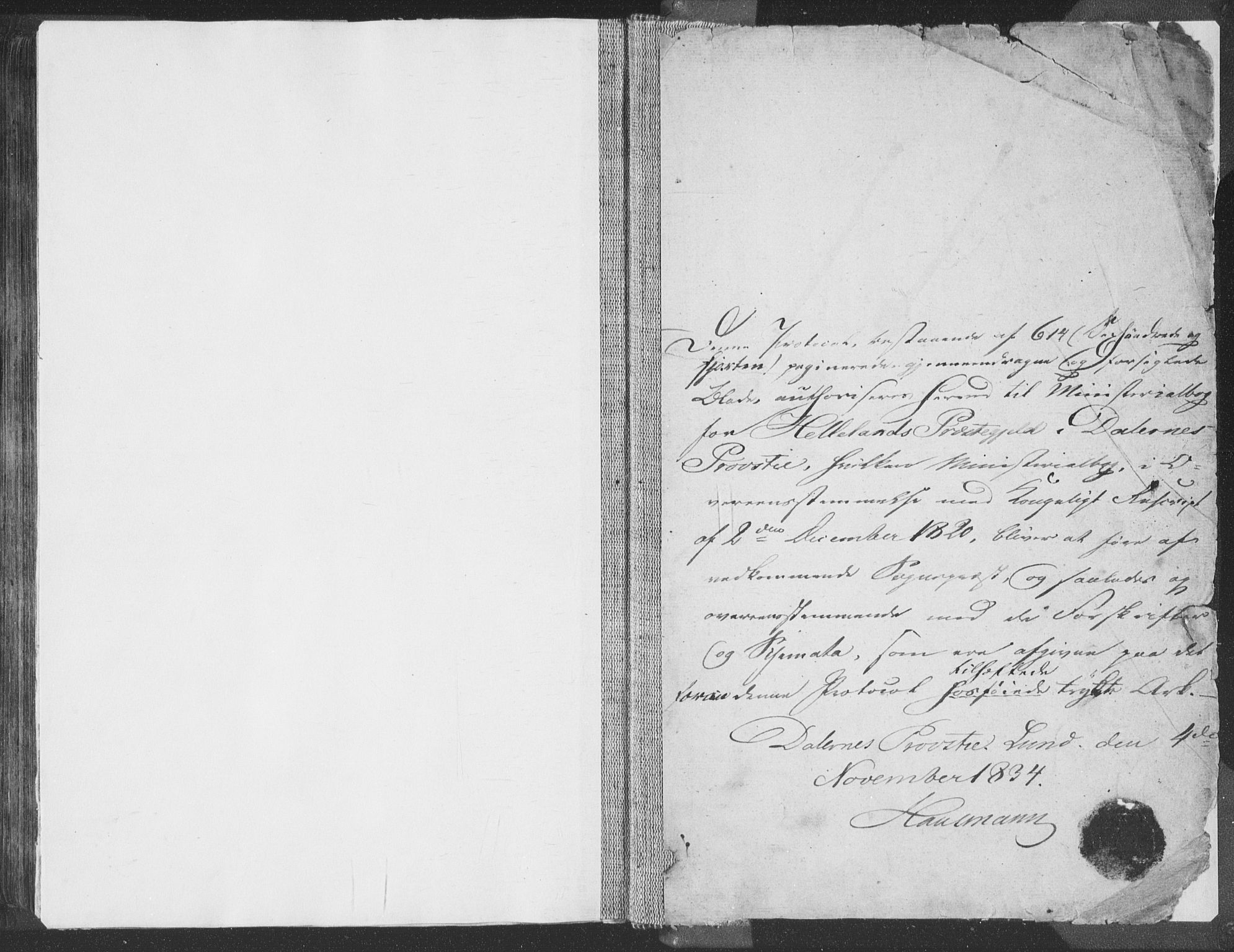 Helleland sokneprestkontor, AV/SAST-A-101810: Parish register (official) no. A 6.2, 1834-1863