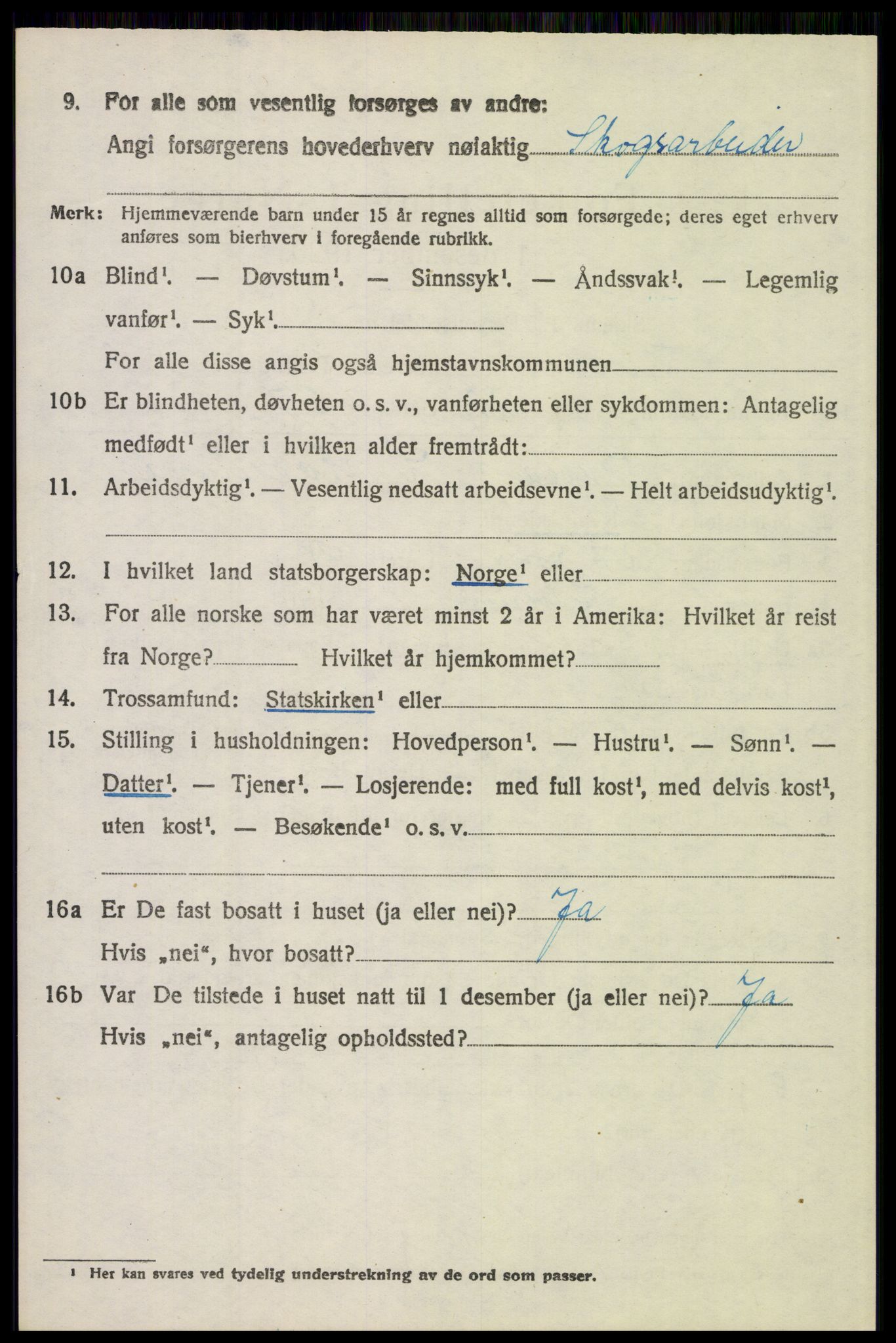 SAH, 1920 census for Elverum, 1920, p. 5979