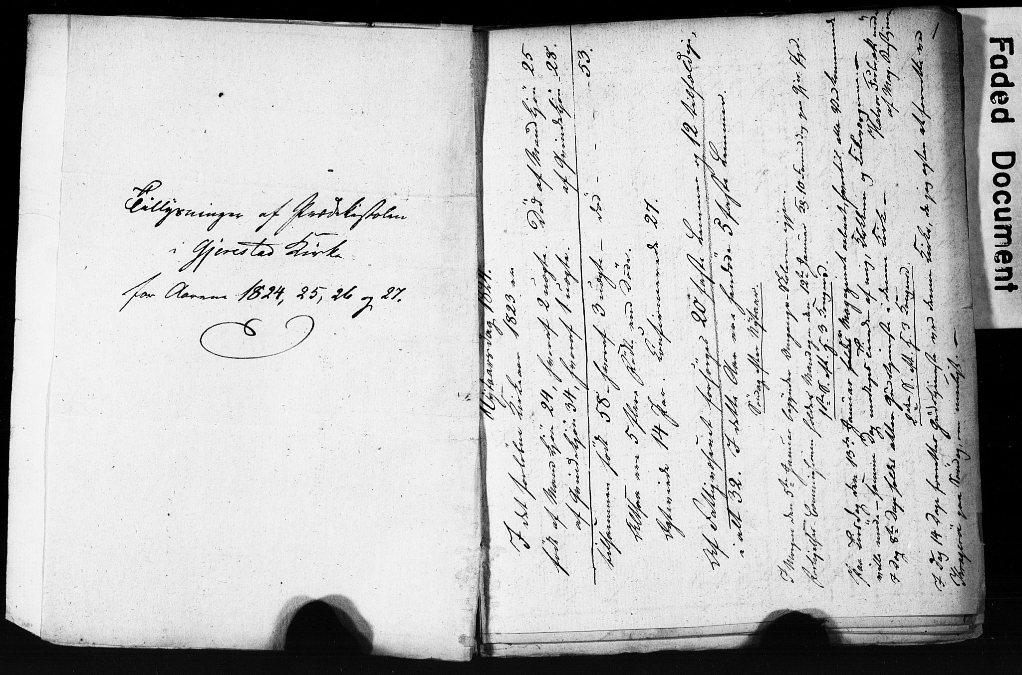 Gjerstad sokneprestkontor, SAK/1111-0014/J/Jd/L0002: Banns register no. A VI 10, 1824-1827