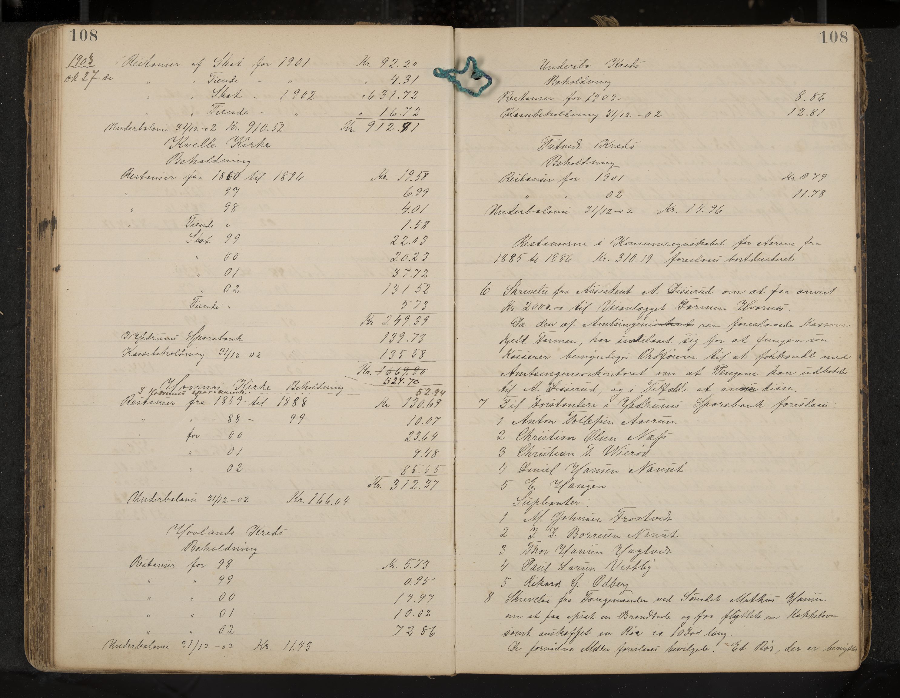 Hedrum formannskap og sentraladministrasjon, IKAK/0727021/A/Aa/L0005: Møtebok, 1899-1911, p. 108