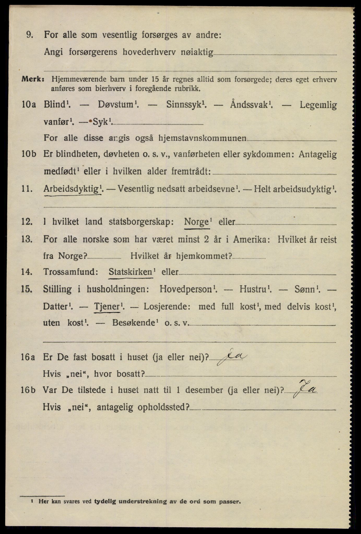 SAKO, 1920 census for Hønefoss, 1920, p. 3239