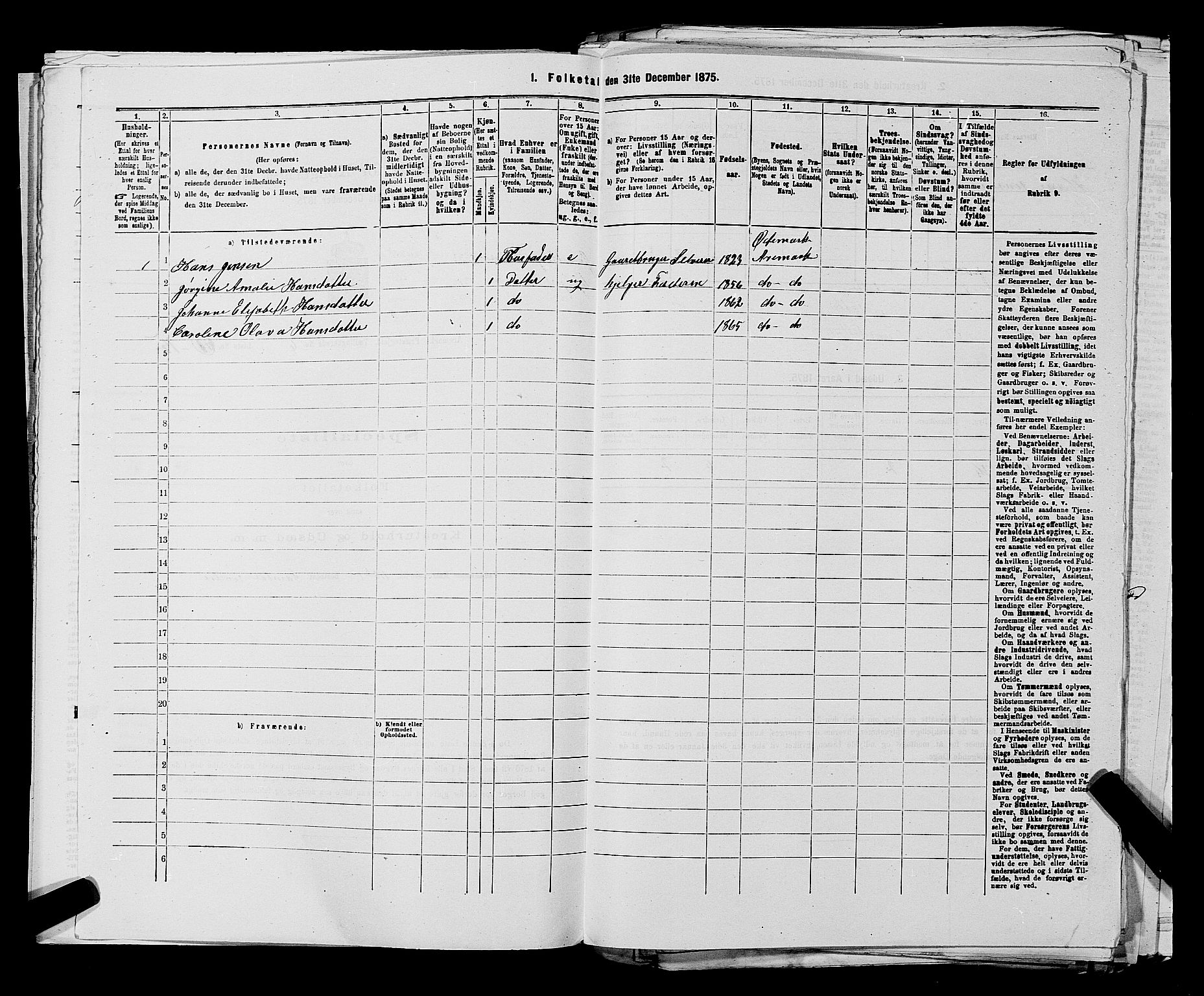 RA, 1875 census for 0118P Aremark, 1875, p. 848