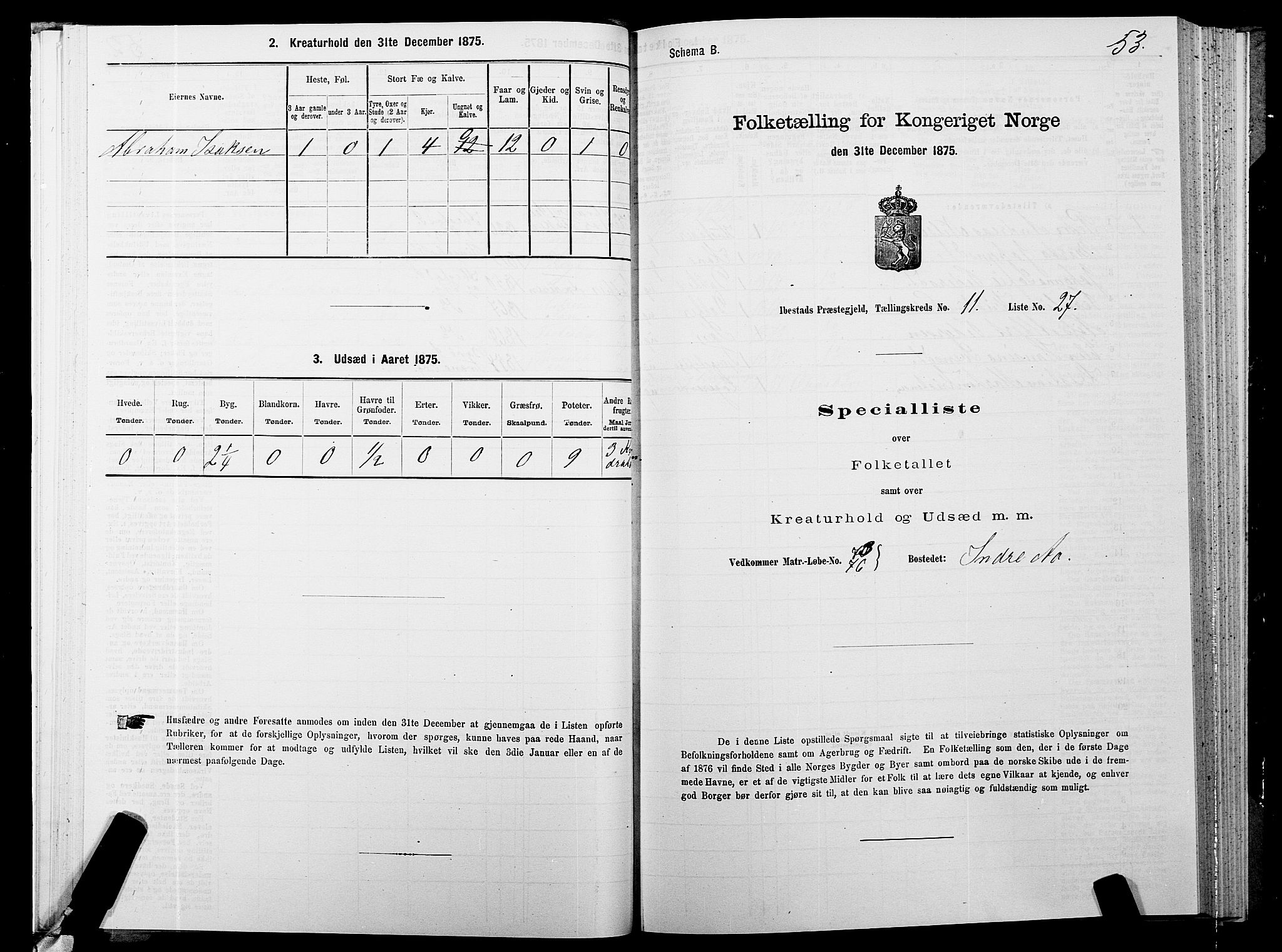 SATØ, 1875 census for 1917P Ibestad, 1875, p. 8053