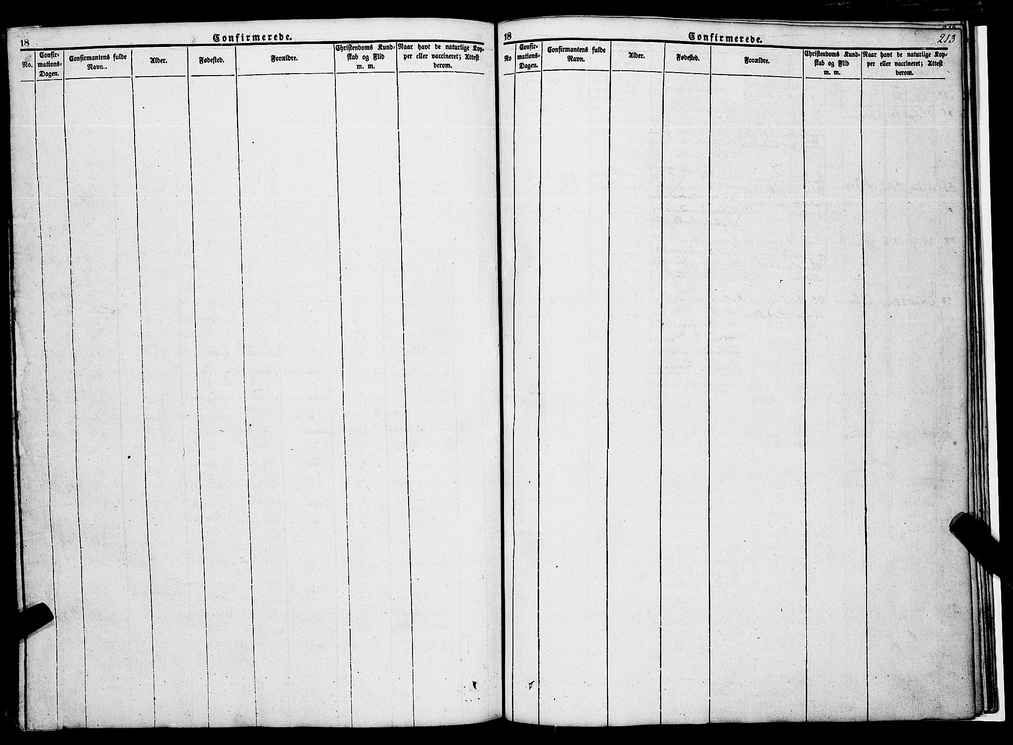 Gjerpen kirkebøker, SAKO/A-265/F/Fa/L0007a: Parish register (official) no. I 7A, 1834-1857, p. 213