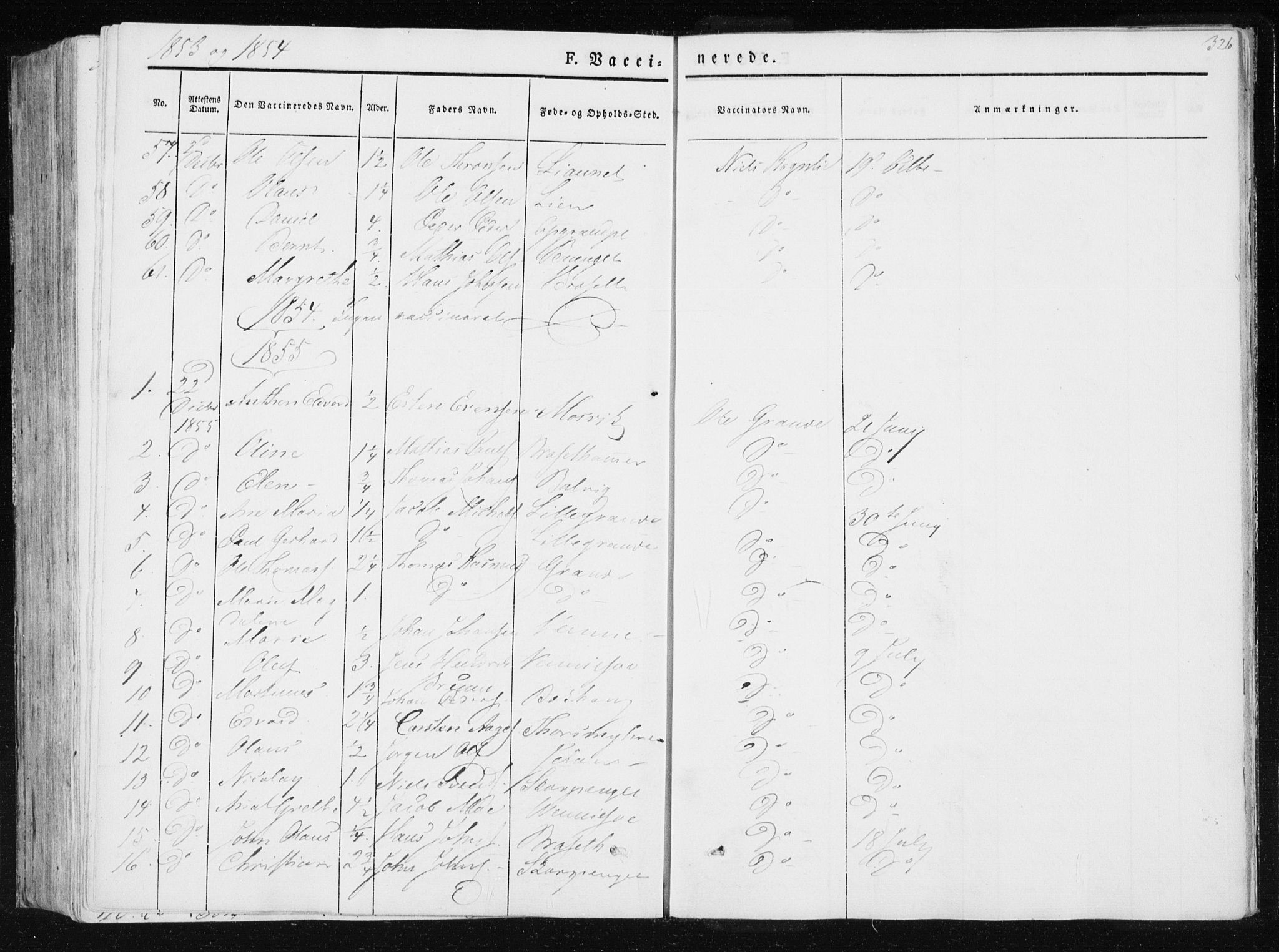 Ministerialprotokoller, klokkerbøker og fødselsregistre - Nord-Trøndelag, SAT/A-1458/733/L0323: Parish register (official) no. 733A02, 1843-1870, p. 326