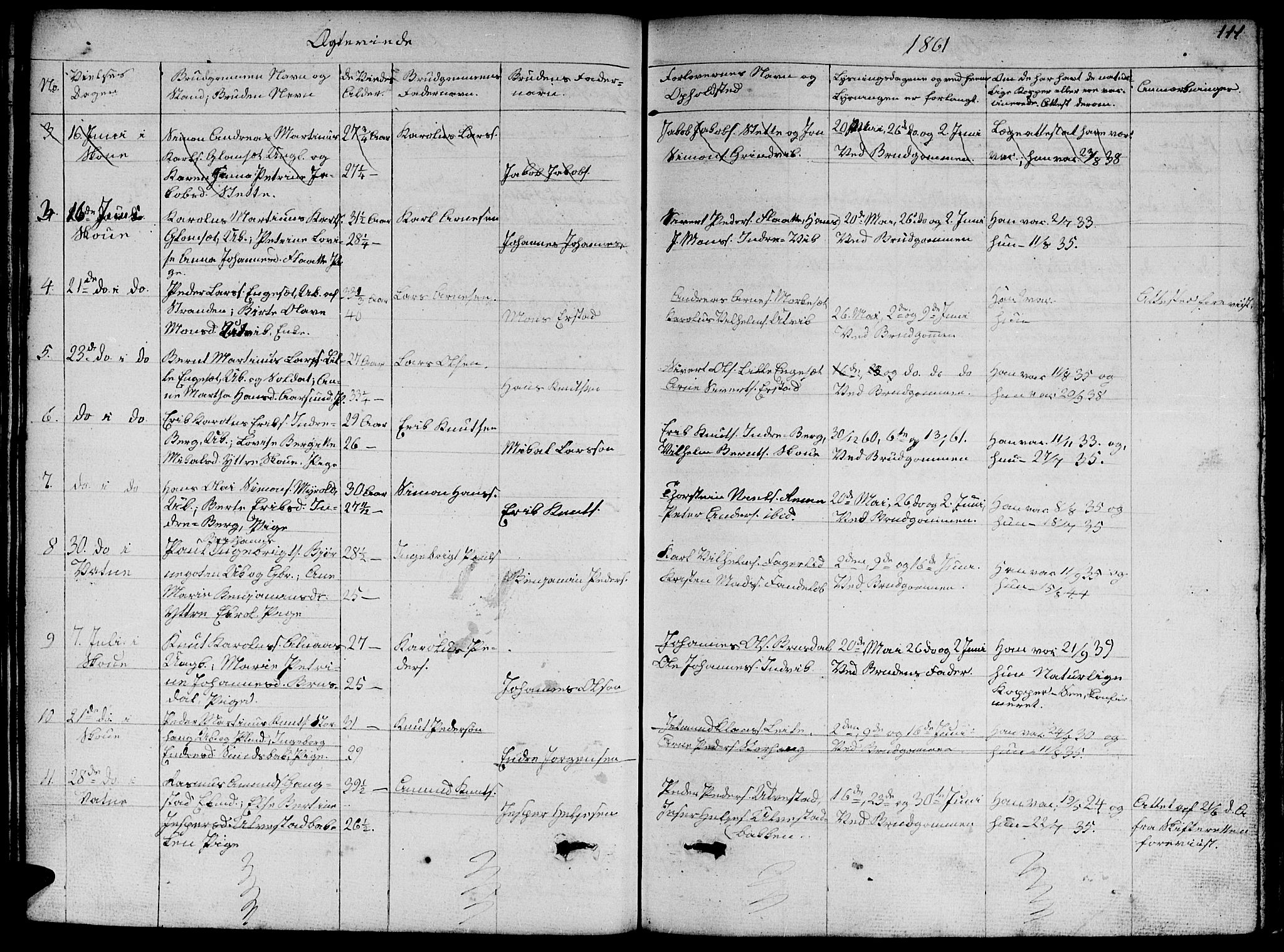 Ministerialprotokoller, klokkerbøker og fødselsregistre - Møre og Romsdal, SAT/A-1454/524/L0363: Parish register (copy) no. 524C04, 1855-1864, p. 111