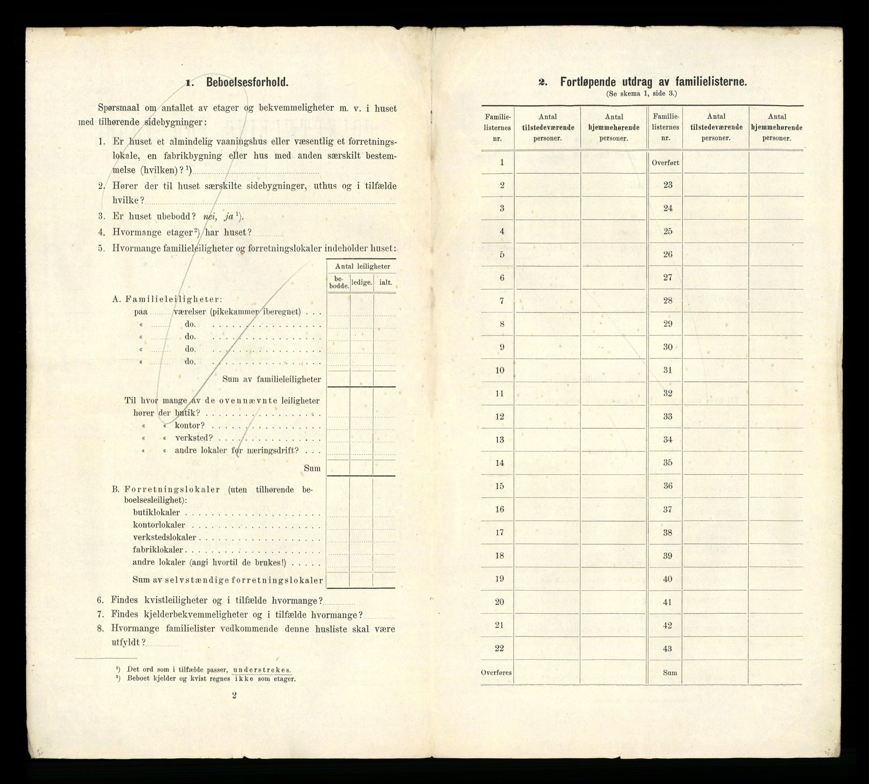 RA, 1910 census for Levanger, 1910, p. 16