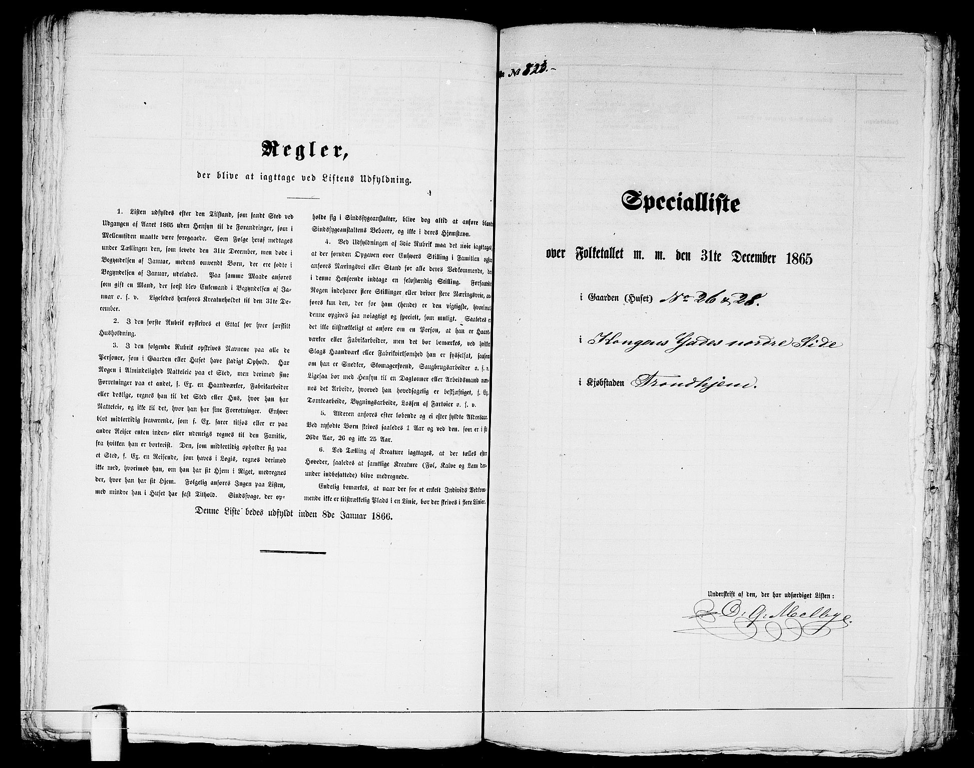 RA, 1865 census for Trondheim, 1865, p. 1295