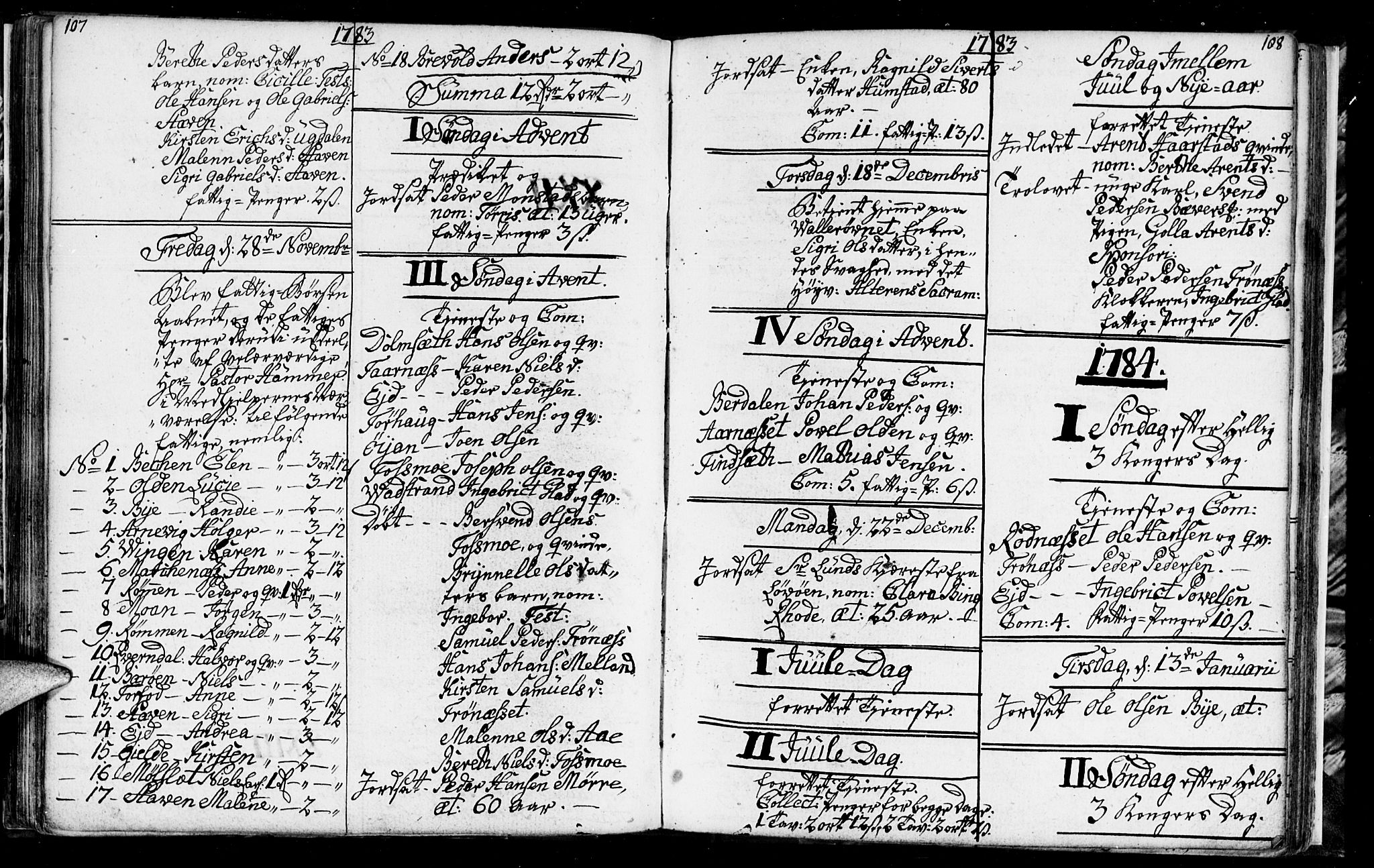 Ministerialprotokoller, klokkerbøker og fødselsregistre - Sør-Trøndelag, SAT/A-1456/655/L0685: Parish register (copy) no. 655C01, 1777-1788, p. 107-108