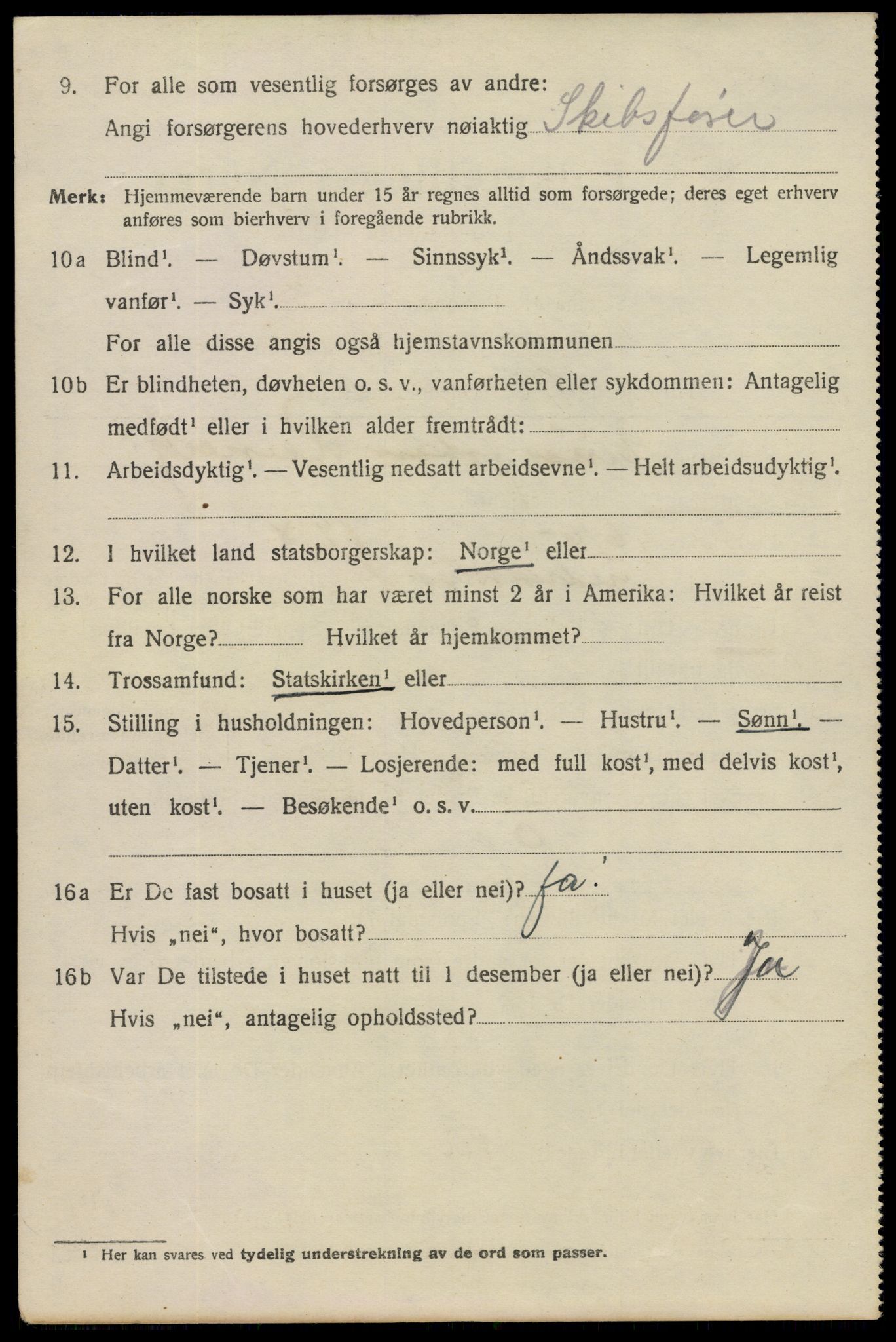 SAO, 1920 census for Fredrikstad, 1920, p. 14916