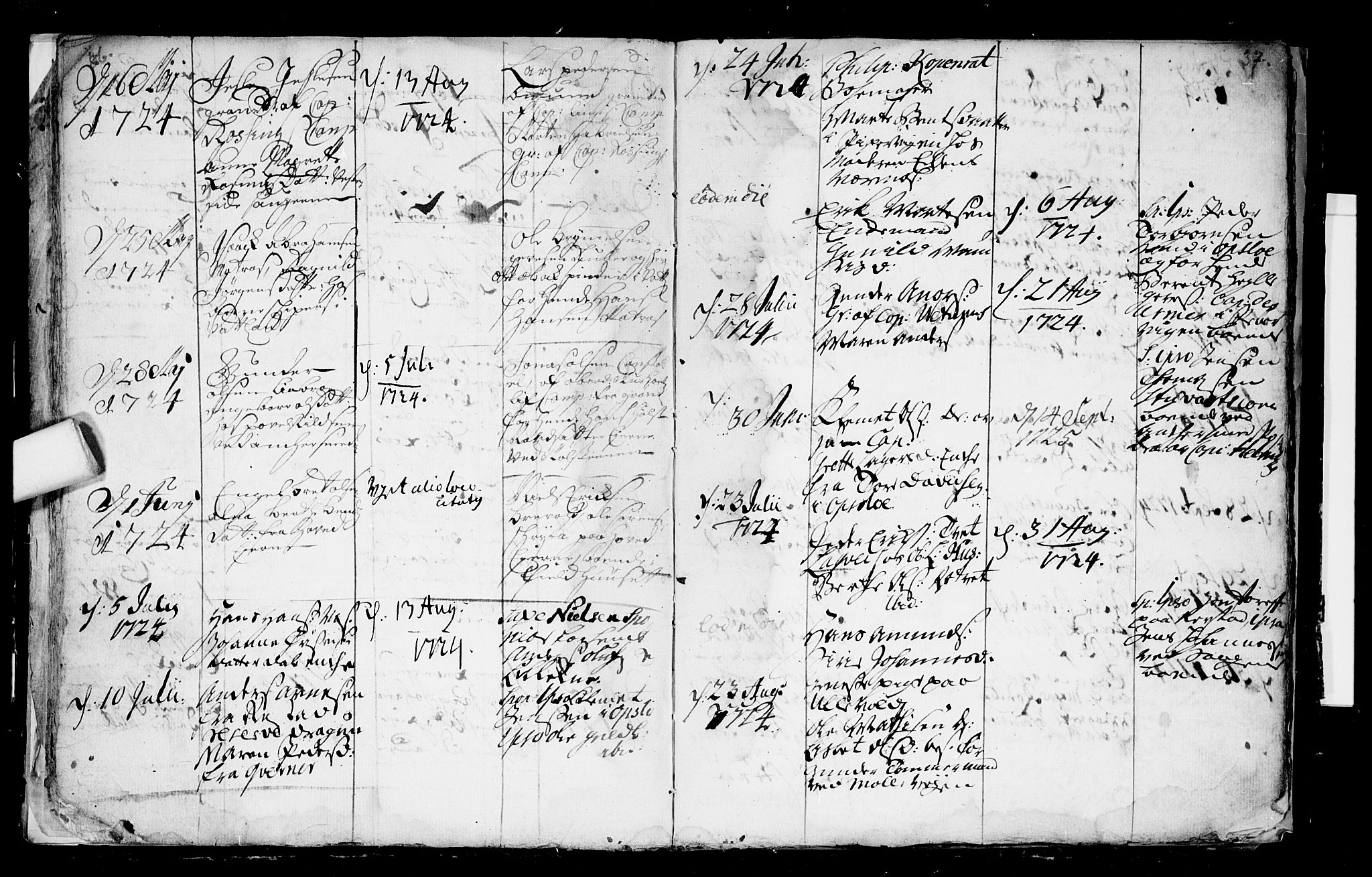 Aker prestekontor kirkebøker, SAO/A-10861/F/L0003: Parish register (official) no. 3, 1723-1731, p. 36-37