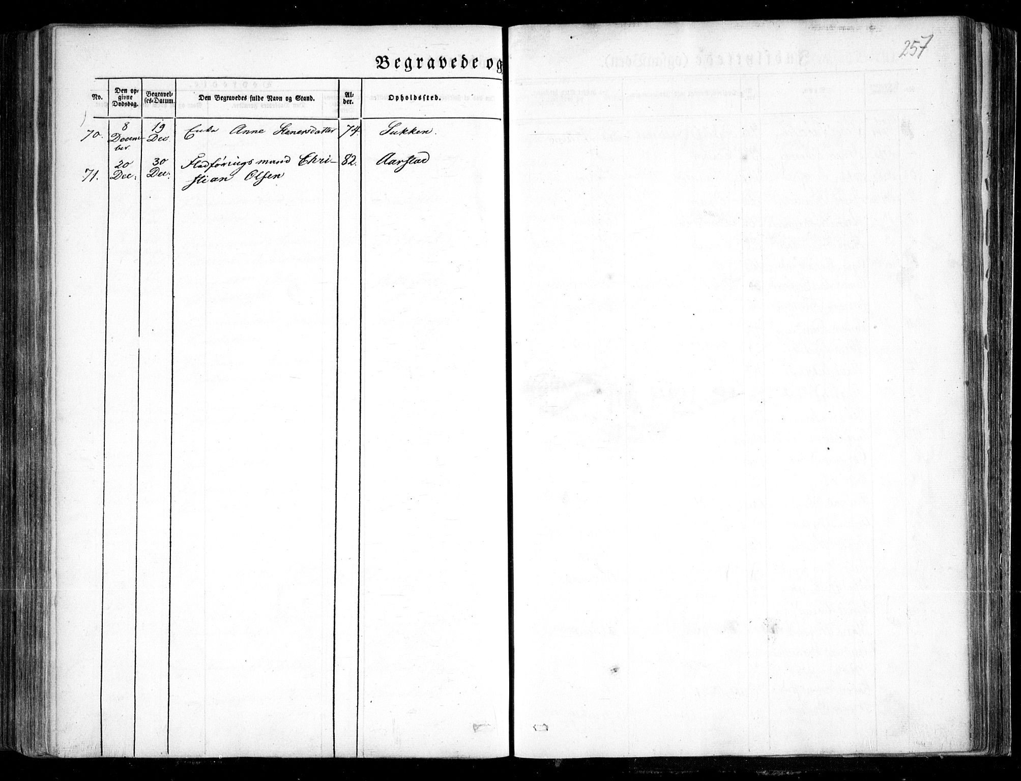Trøgstad prestekontor Kirkebøker, SAO/A-10925/F/Fa/L0007: Parish register (official) no. I 7, 1845-1854, p. 257