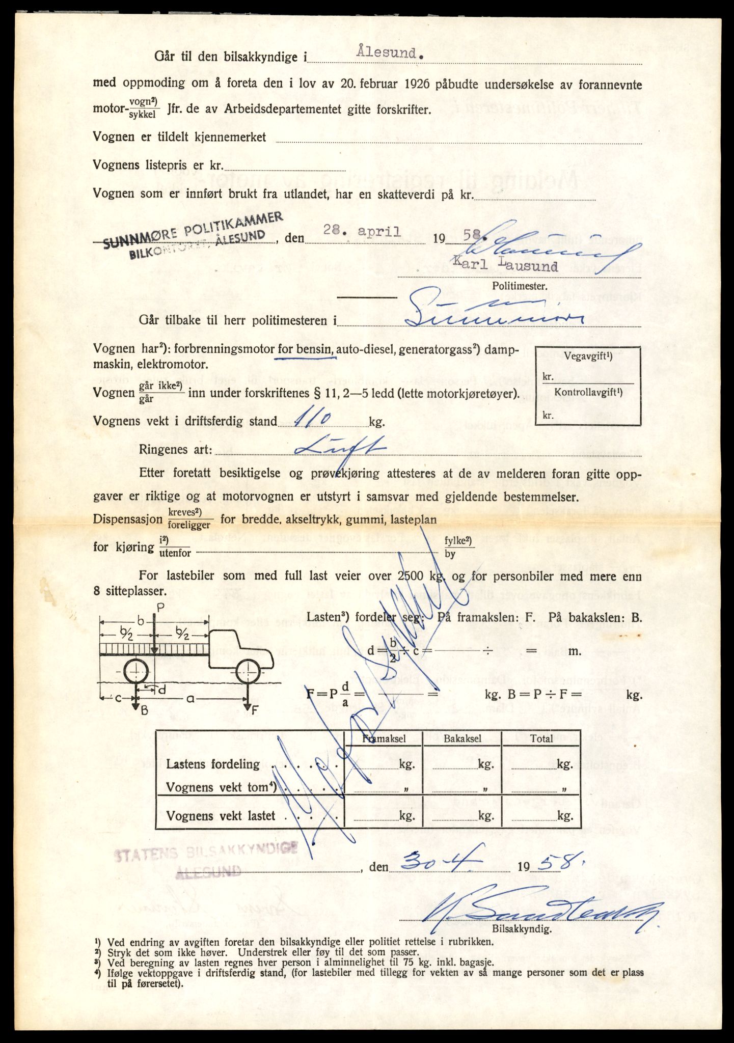 Møre og Romsdal vegkontor - Ålesund trafikkstasjon, AV/SAT-A-4099/F/Fe/L0041: Registreringskort for kjøretøy T 13710 - T 13905, 1927-1998, p. 406