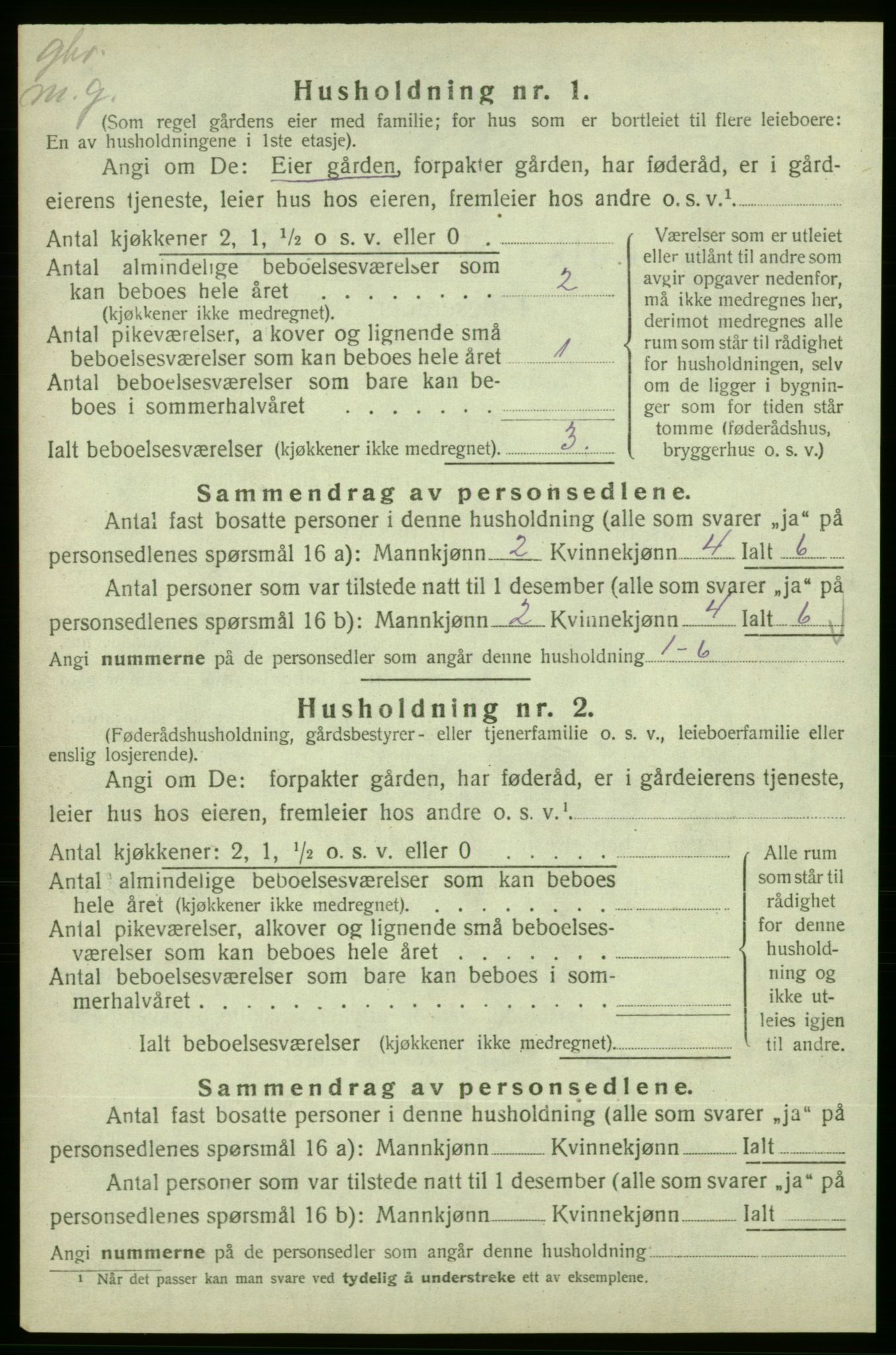 SAB, 1920 census for Skånevik, 1920, p. 1588