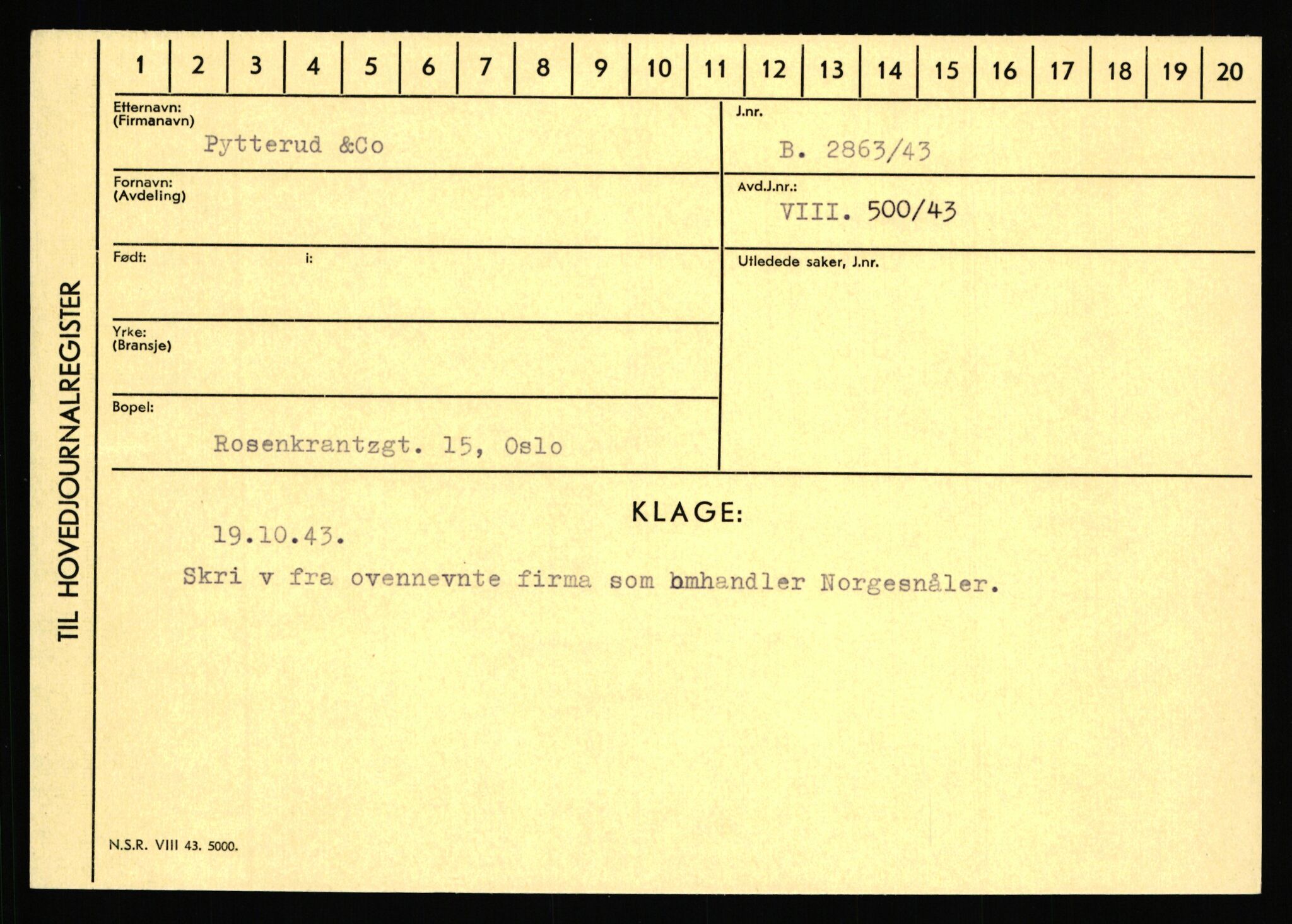 Statspolitiet - Hovedkontoret / Osloavdelingen, AV/RA-S-1329/C/Ca/L0012: Oanæs - Quistgaard	, 1943-1945, p. 4948