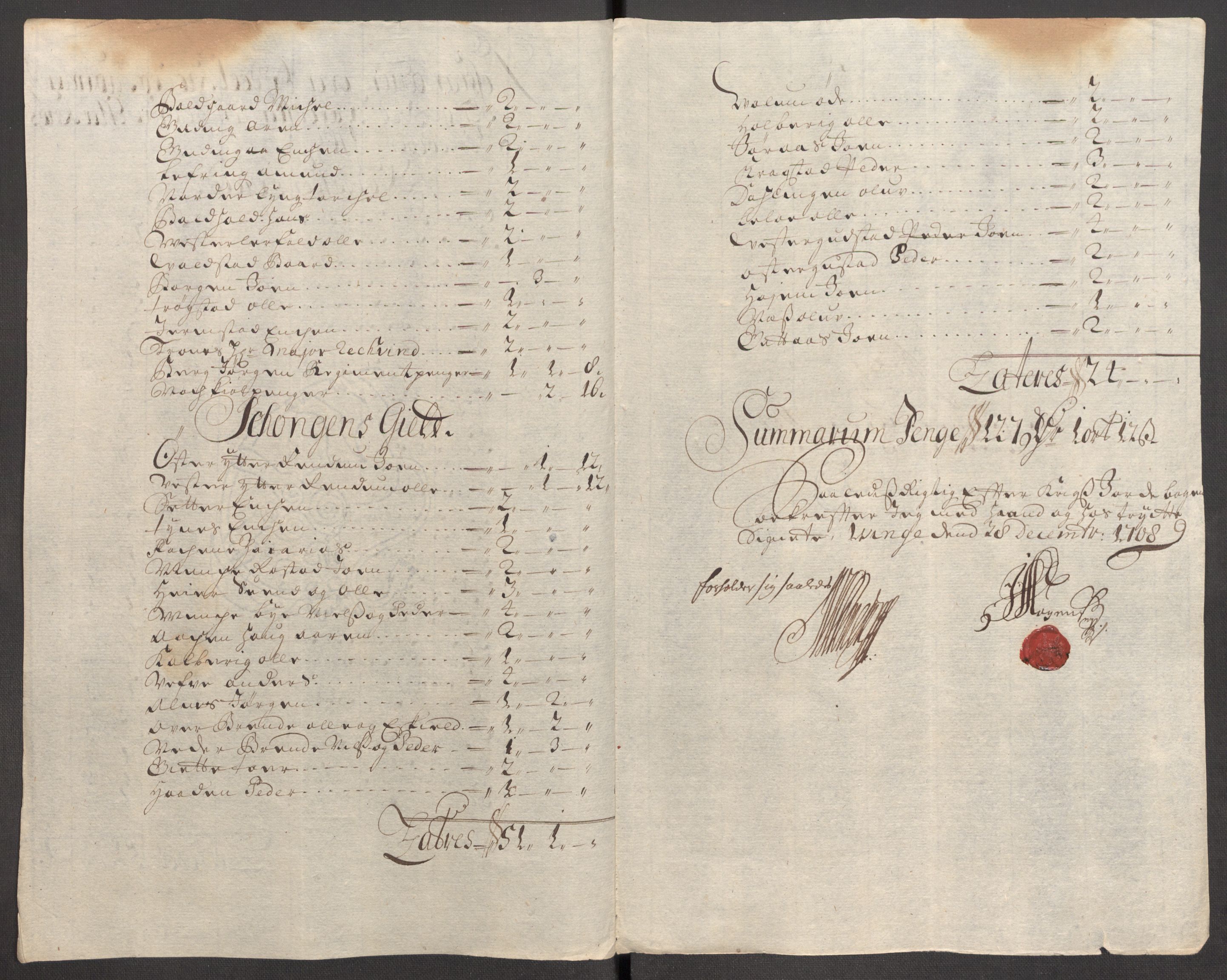 Rentekammeret inntil 1814, Reviderte regnskaper, Fogderegnskap, RA/EA-4092/R62/L4198: Fogderegnskap Stjørdal og Verdal, 1708, p. 113