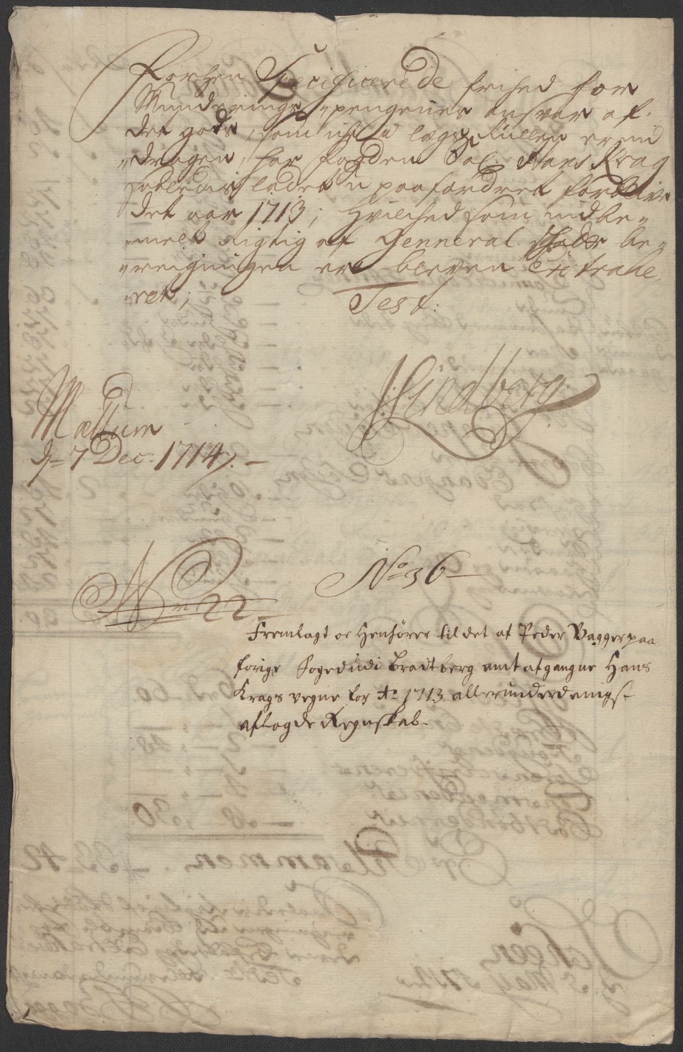 Rentekammeret inntil 1814, Reviderte regnskaper, Fogderegnskap, AV/RA-EA-4092/R36/L2125: Fogderegnskap Øvre og Nedre Telemark og Bamble, 1713, p. 249