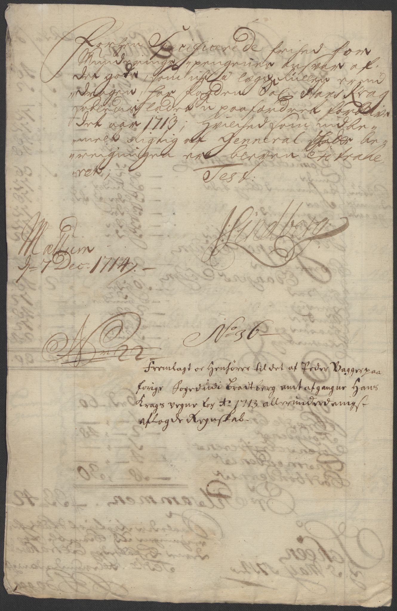 Rentekammeret inntil 1814, Reviderte regnskaper, Fogderegnskap, RA/EA-4092/R36/L2125: Fogderegnskap Øvre og Nedre Telemark og Bamble, 1713, p. 249