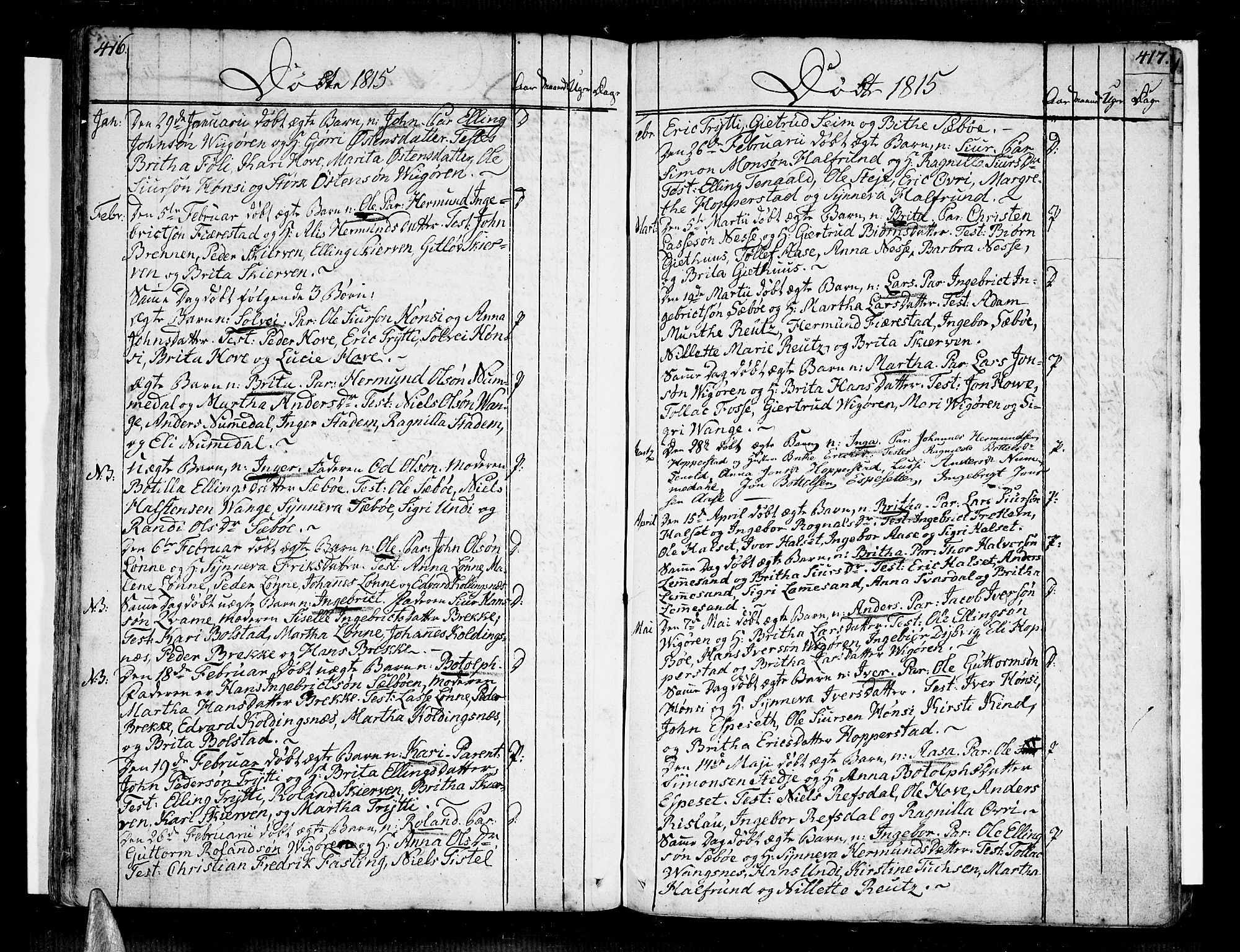 Vik sokneprestembete, SAB/A-81501: Parish register (official) no. A 5, 1787-1820, p. 416-417