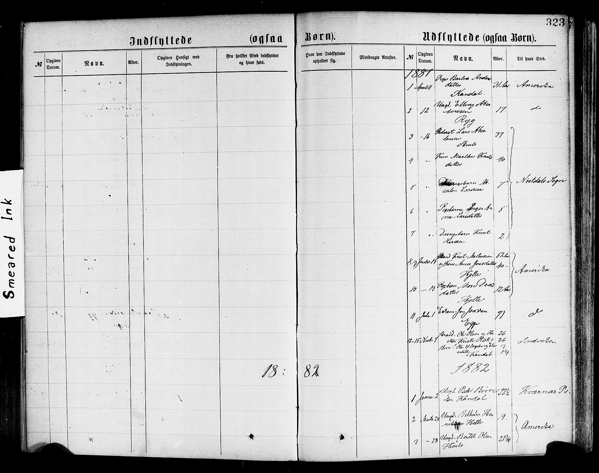 Gloppen sokneprestembete, AV/SAB-A-80101/H/Haa/Haac/L0001: Parish register (official) no. C 1, 1871-1886, p. 323