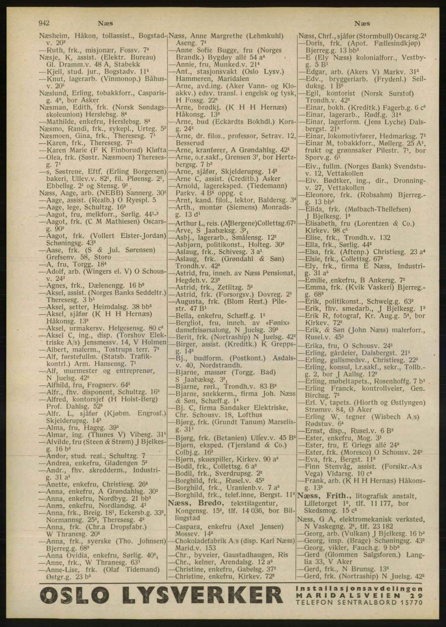 Kristiania/Oslo adressebok, PUBL/-, 1946, p. 942