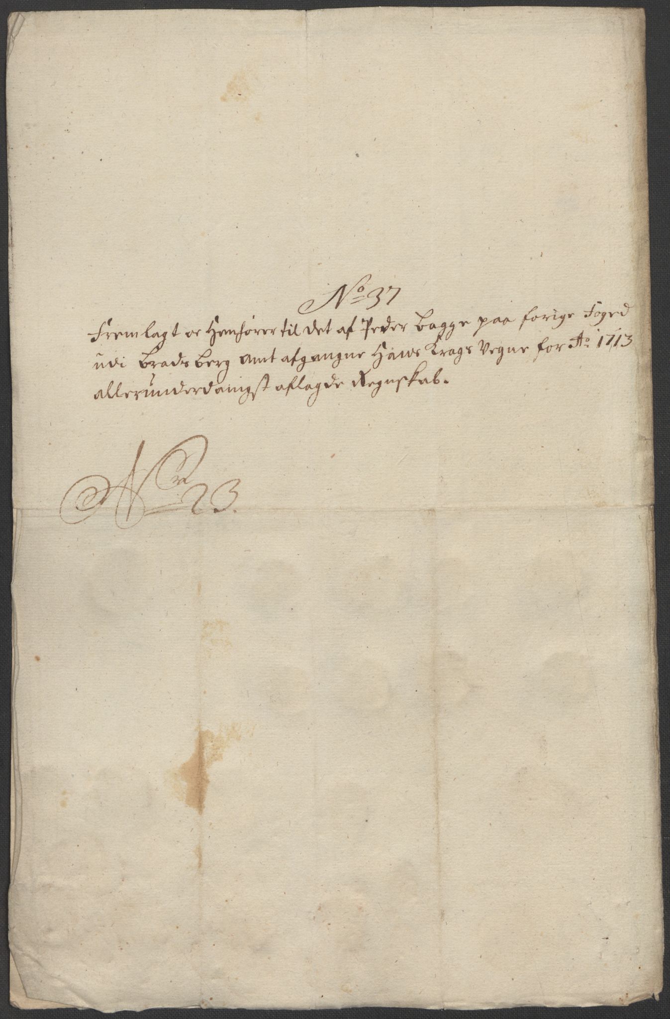 Rentekammeret inntil 1814, Reviderte regnskaper, Fogderegnskap, RA/EA-4092/R36/L2125: Fogderegnskap Øvre og Nedre Telemark og Bamble, 1713, p. 254