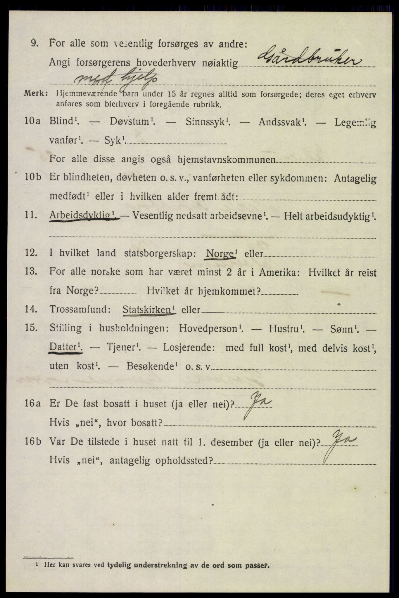 SAH, 1920 census for Elverum, 1920, p. 26231