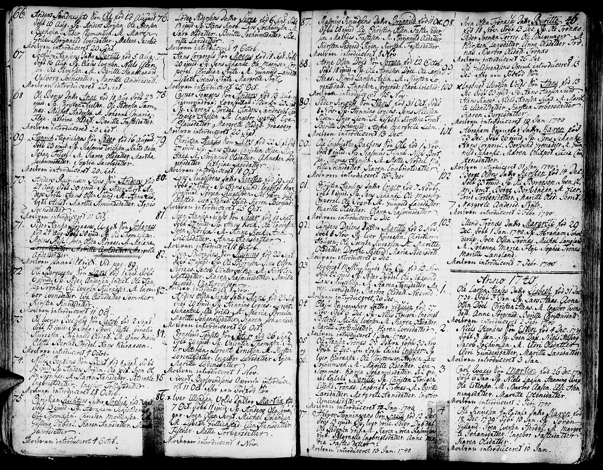 Ministerialprotokoller, klokkerbøker og fødselsregistre - Sør-Trøndelag, SAT/A-1456/681/L0925: Parish register (official) no. 681A03, 1727-1766, p. 46