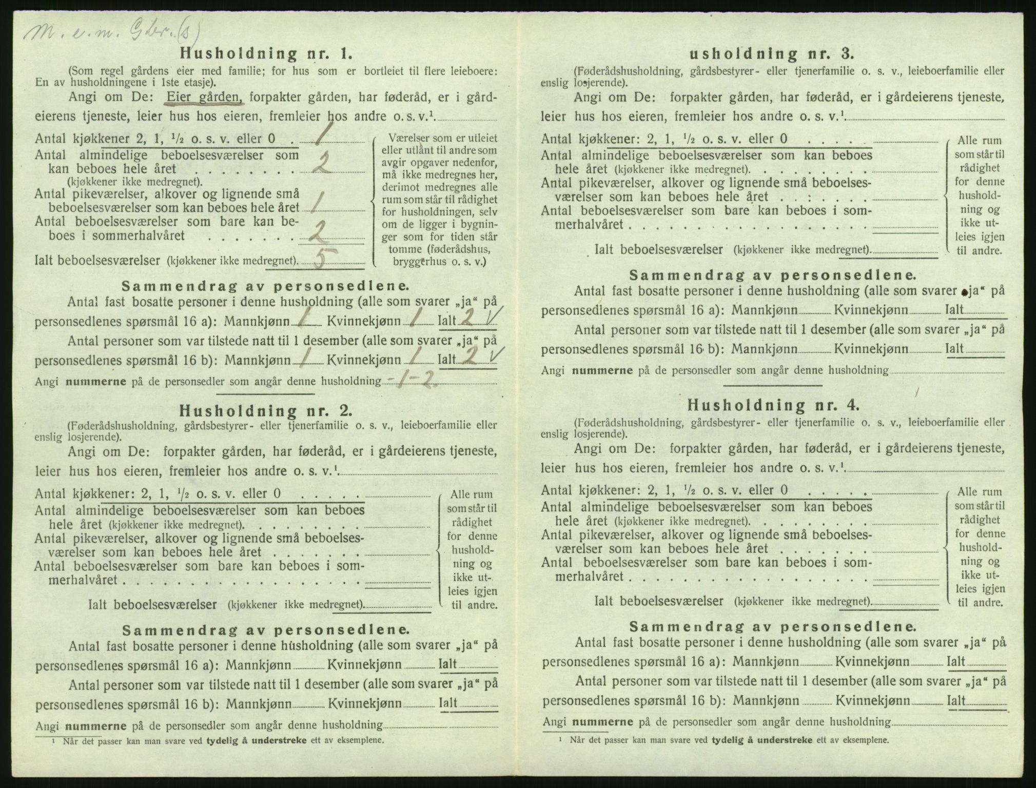 SAK, 1920 census for Halse og Harkmark, 1920, p. 66