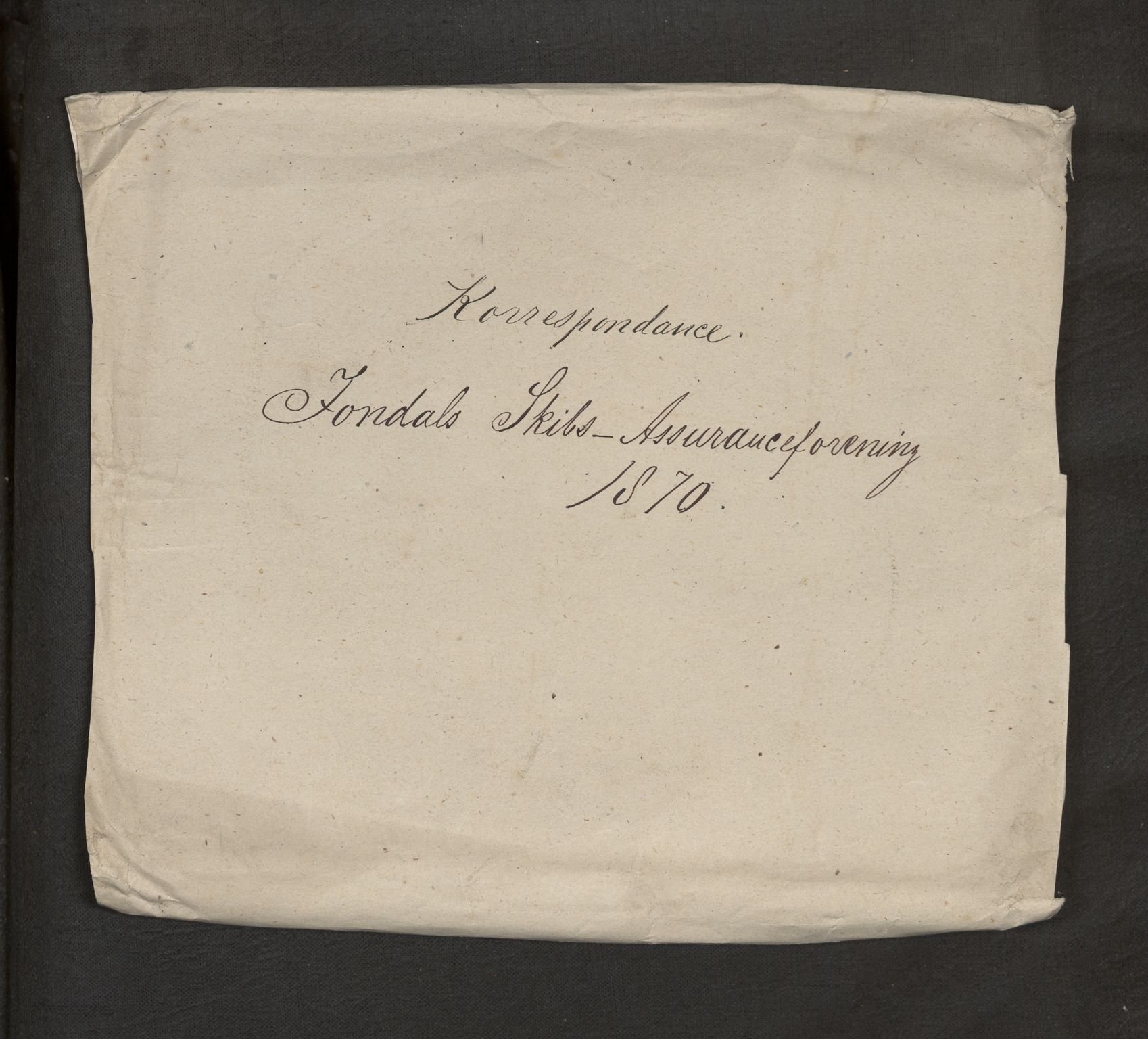 Jondal Skipsassuranseforening, AV/SAB-SAB/PA-0276/E/L0062: Korrespondanse , 1870