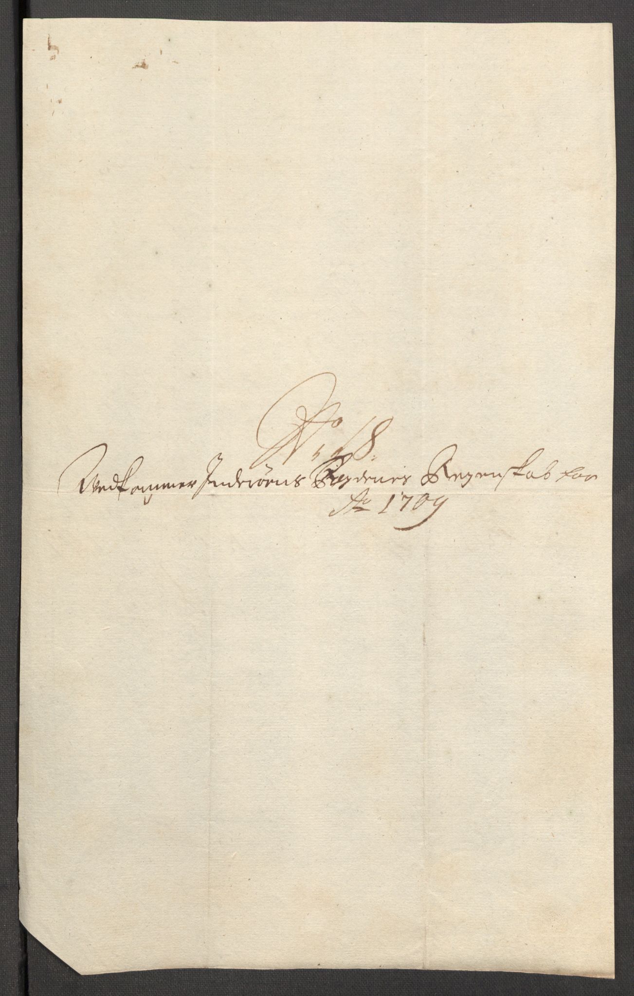 Rentekammeret inntil 1814, Reviderte regnskaper, Fogderegnskap, RA/EA-4092/R63/L4317: Fogderegnskap Inderøy, 1709, p. 205