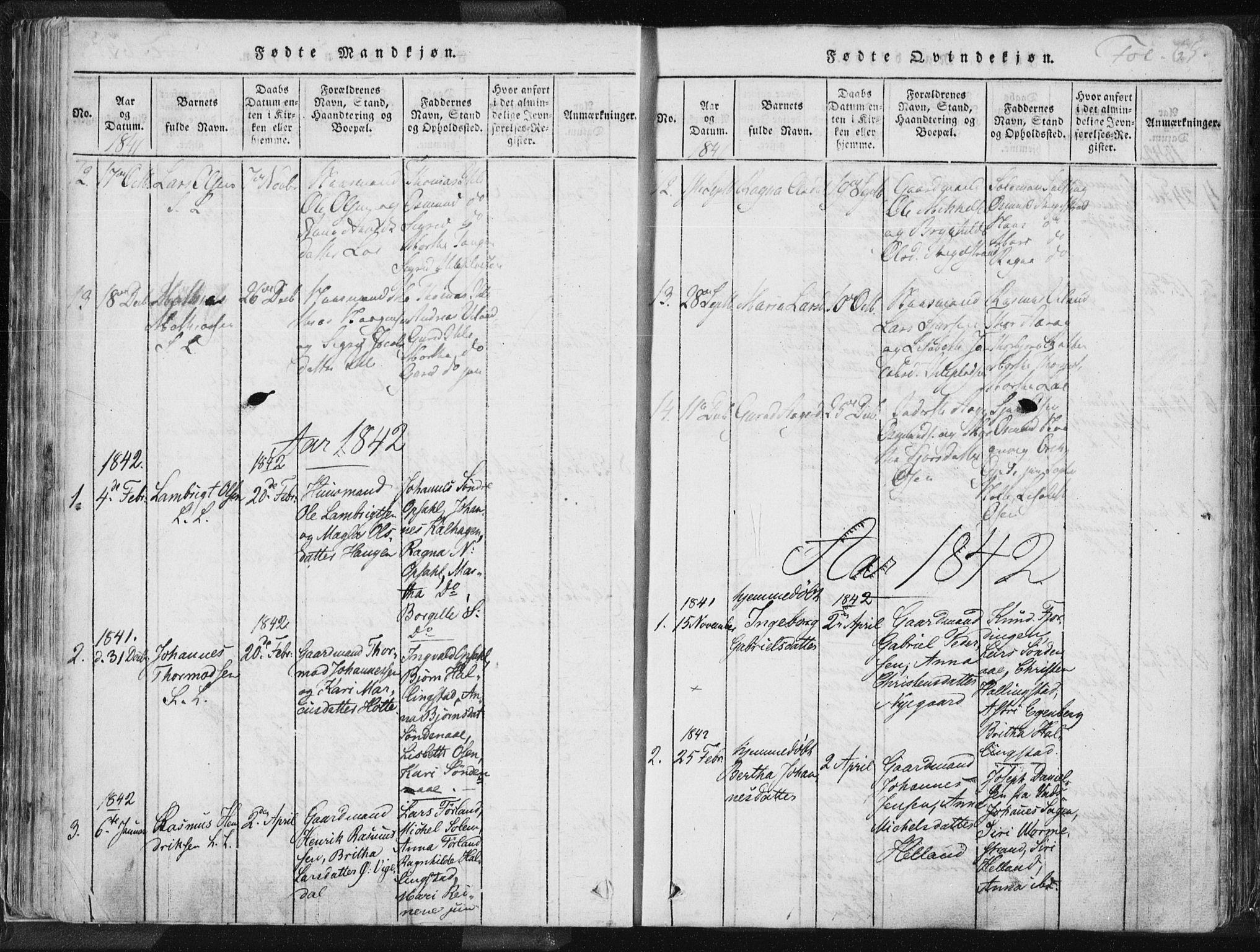 Vikedal sokneprestkontor, AV/SAST-A-101840/01/IV: Parish register (official) no. A 3, 1817-1850, p. 65