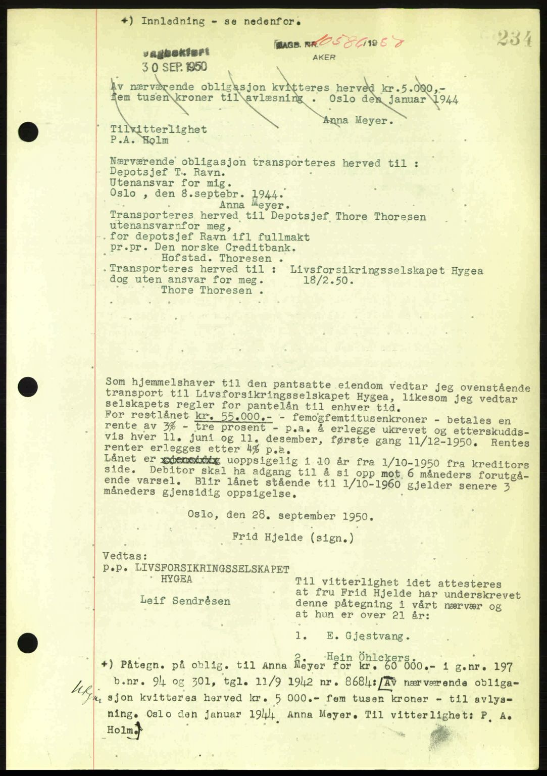 Oslo byskriverembete, SAO/A-10227/G/Gb/Gbd/Gbdc/L0003: Mortgage book no. C3, 1950-1950, Deed date: 30.09.1950