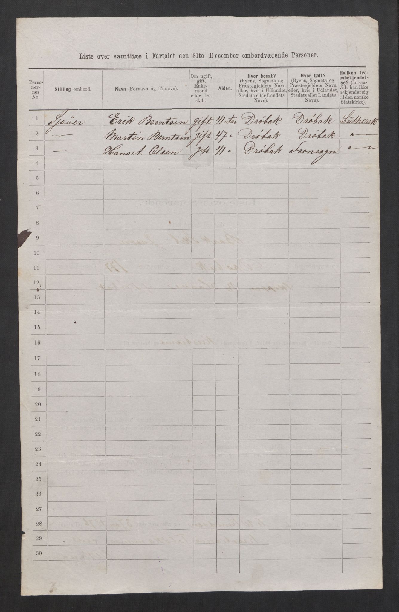 RA, 1875 census, lists of crew on ships: Ships in domestic ports, 1875, p. 71